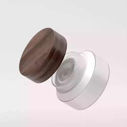 Cream Jar 48 Low-poly 3D model