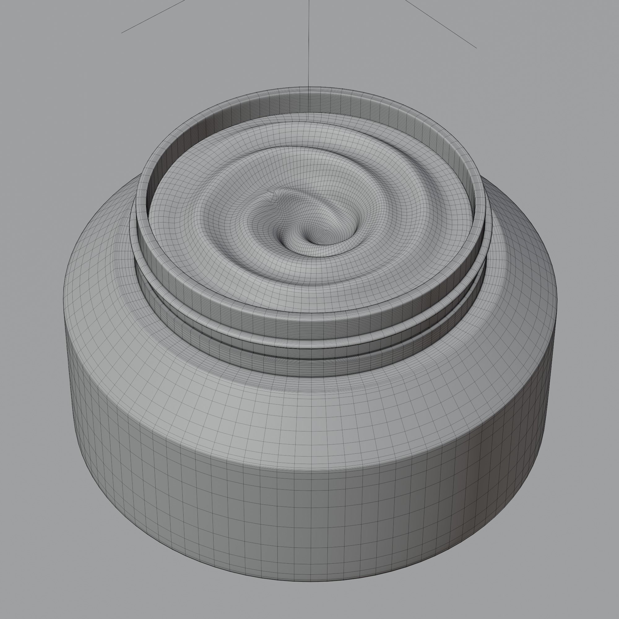 Cream Jar 48 Low-poly 3D model_12