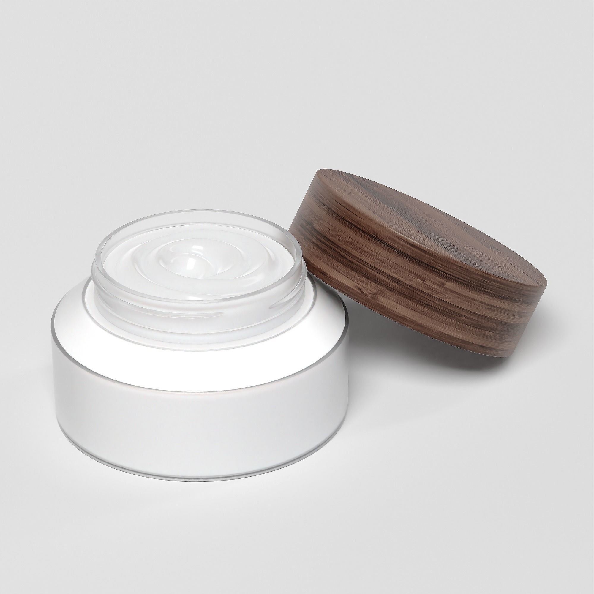 Cream Jar 48 Low-poly 3D model_3