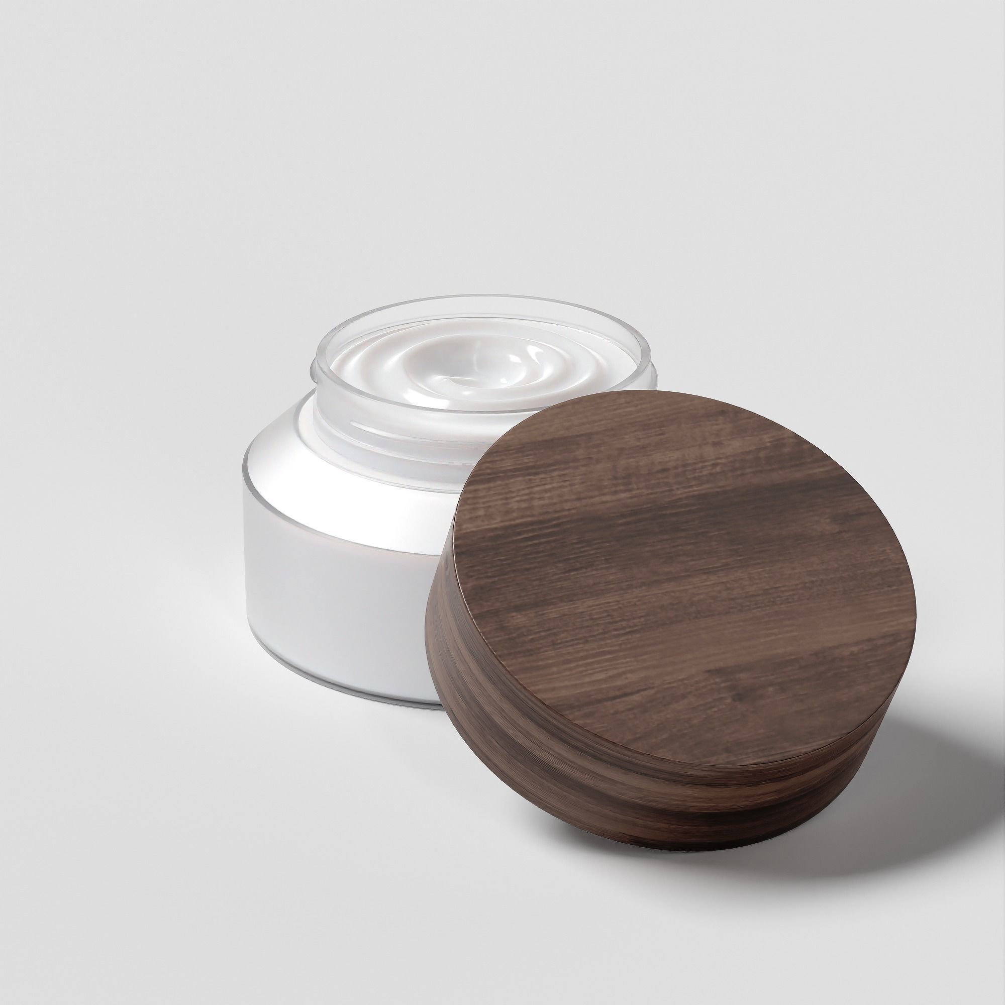 Cream Jar 48 Low-poly 3D model_5
