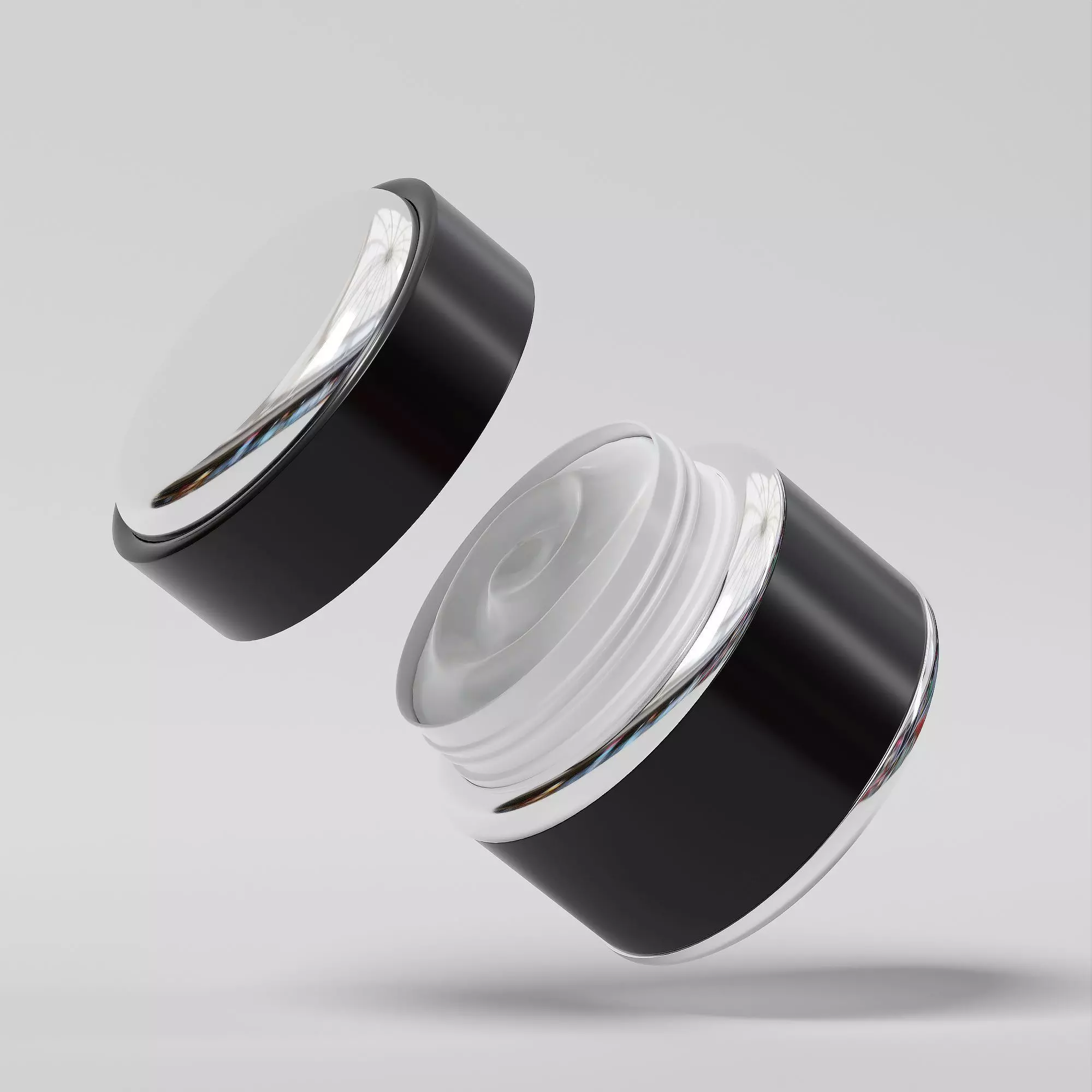 Cream Jar 45 Low-poly 3D model_0