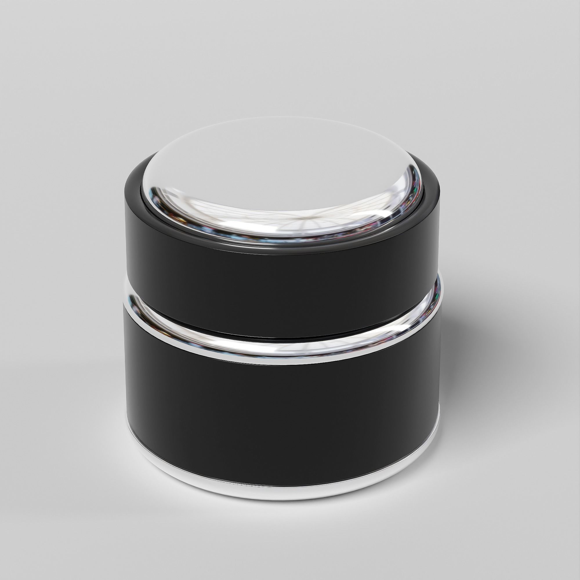 Cream Jar 45 Low-poly 3D model_2