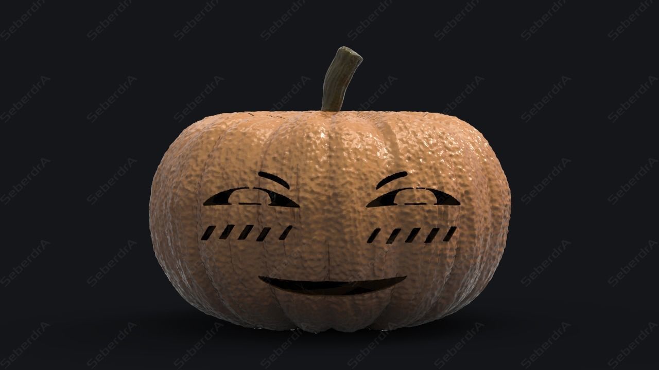 HALLOWEEN PUMPKIN SET 3D print model_3