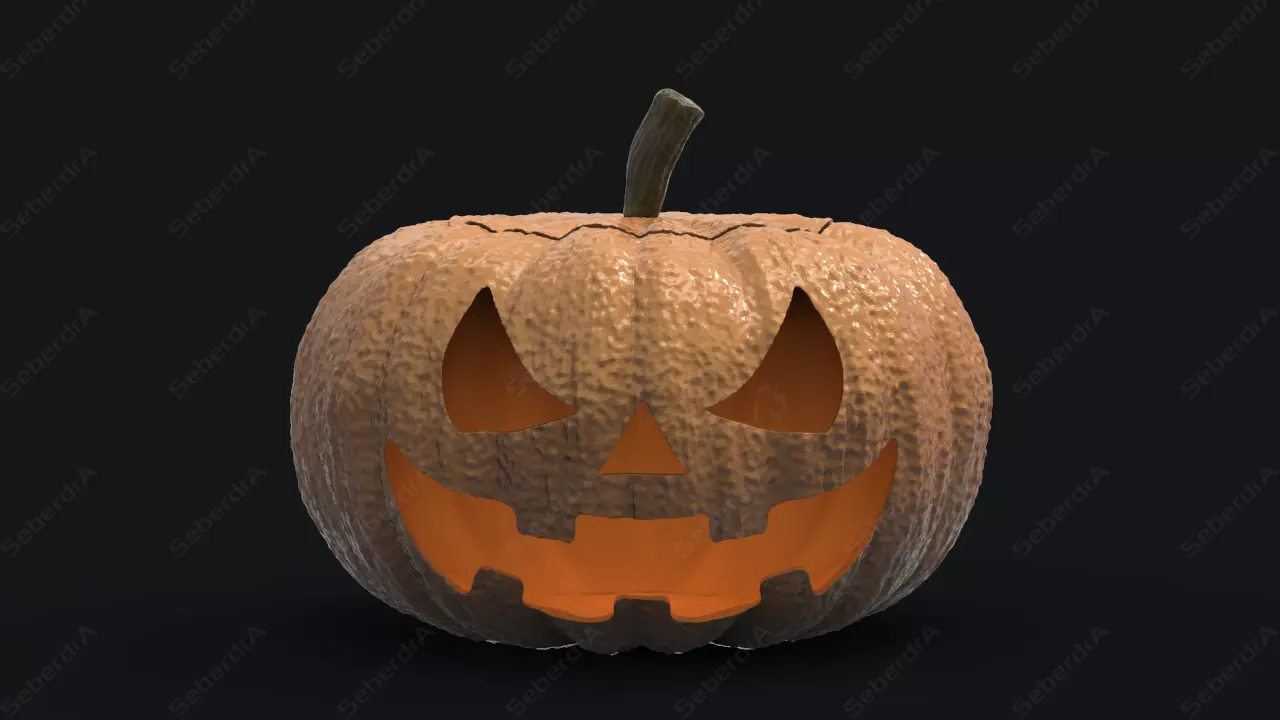 HALLOWEEN PUMPKIN SET 3D print model_0