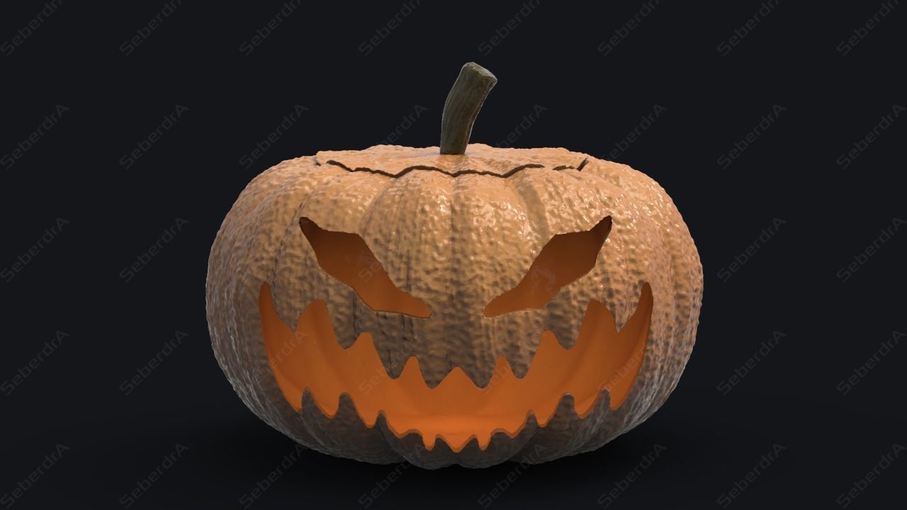 HALLOWEEN PUMPKIN SET 3D print model_1