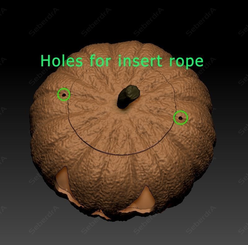 HALLOWEEN PUMPKIN SET 3D print model_6