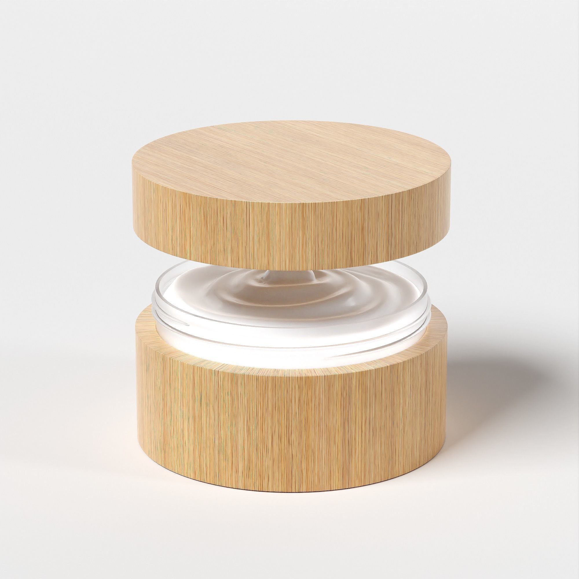 Cream Jar 42 Low-poly 3D model_1