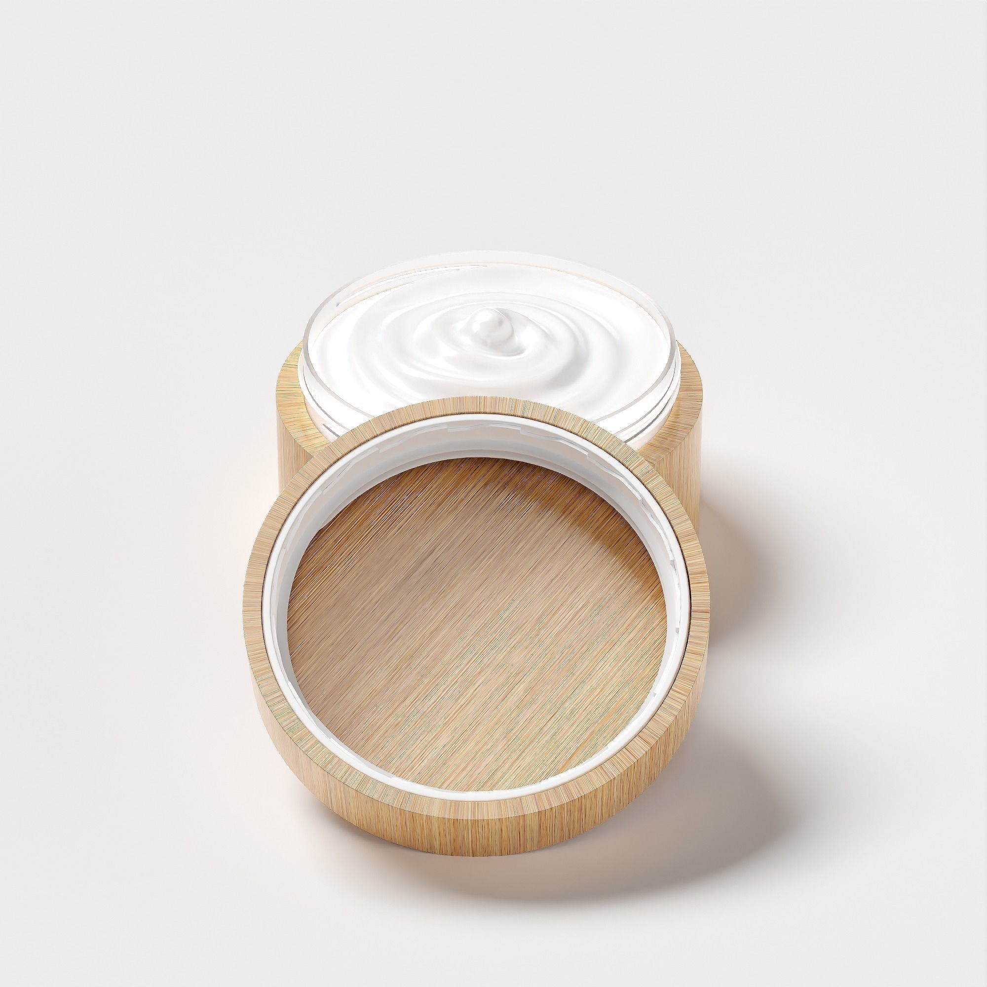 Cream Jar 42 Low-poly 3D model_4