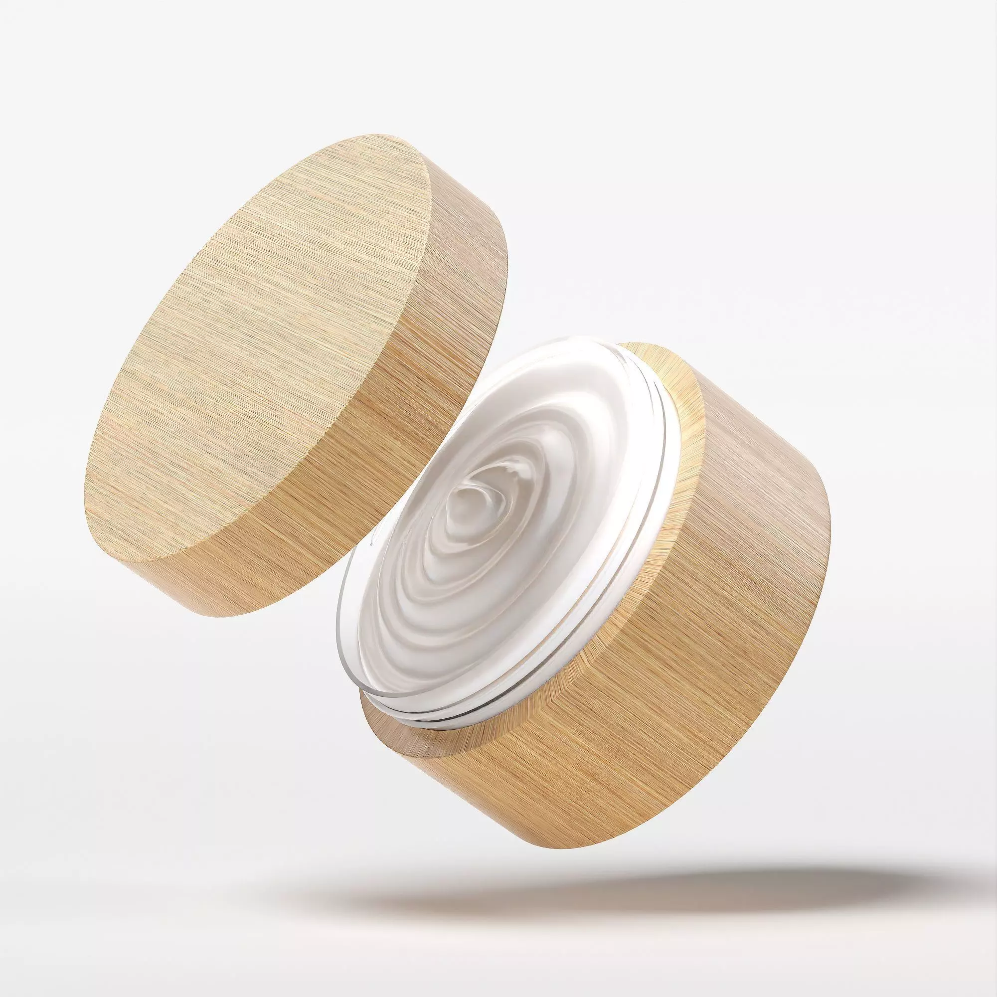 Cream Jar 42 Low-poly 3D model_0