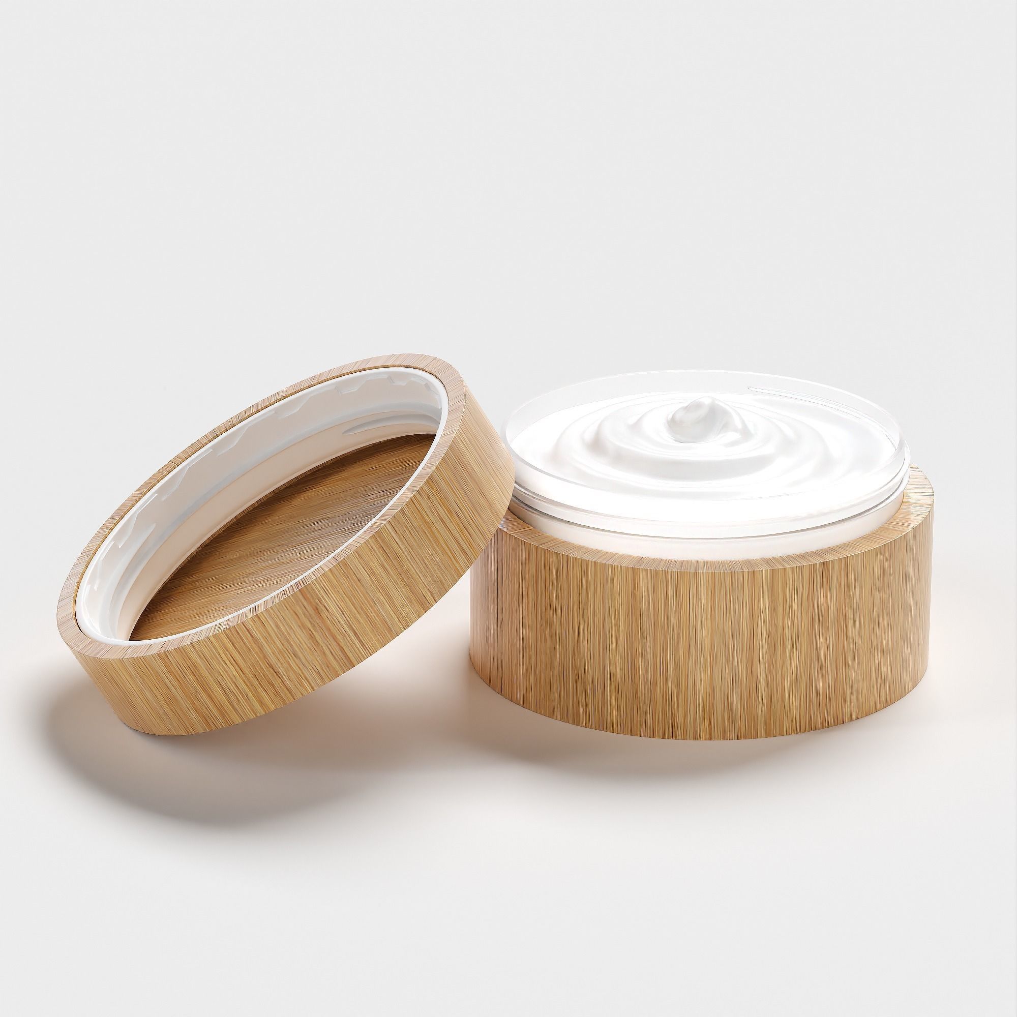 Cream Jar 42 Low-poly 3D model_6