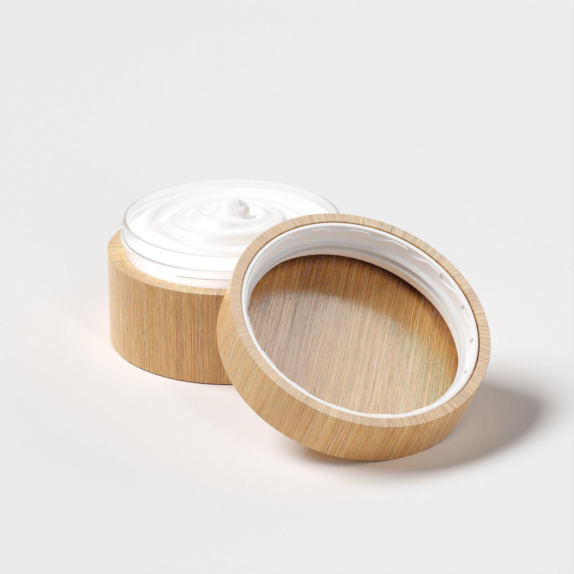 Cream Jar 42 Low-poly 3D model_3