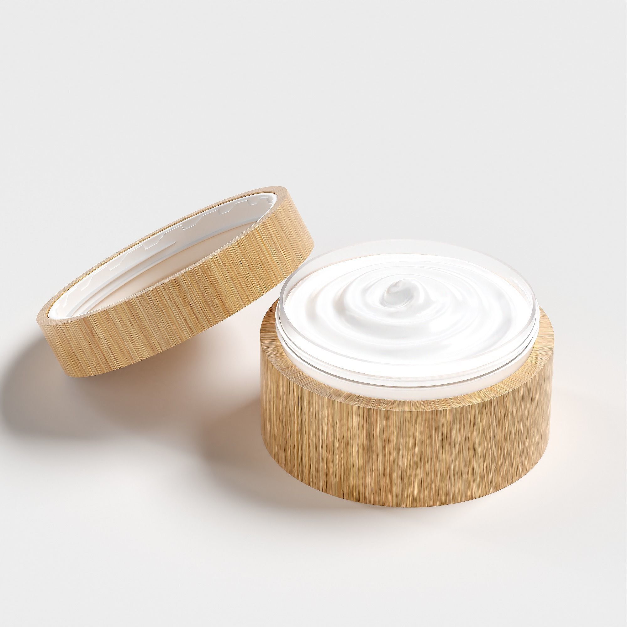 Cream Jar 42 Low-poly 3D model_7