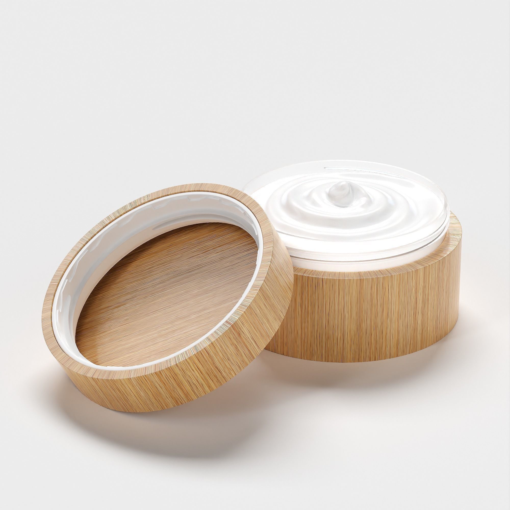 Cream Jar 42 Low-poly 3D model_5