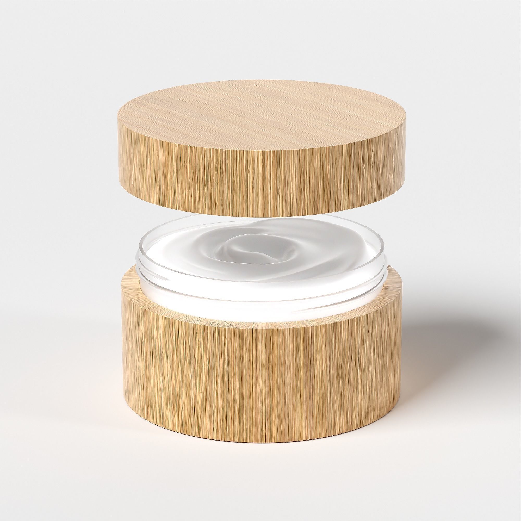 Cream Jar 41 Low-poly 3D model_1