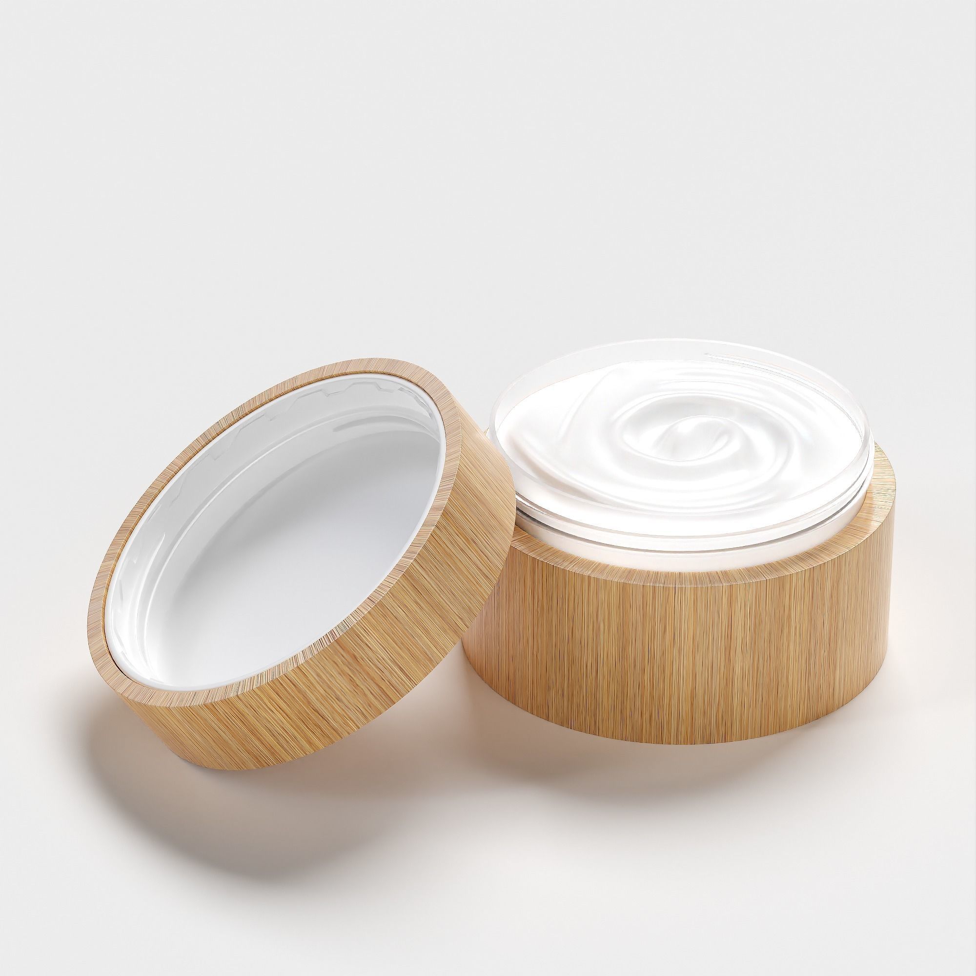 Cream Jar 41 Low-poly 3D model_6