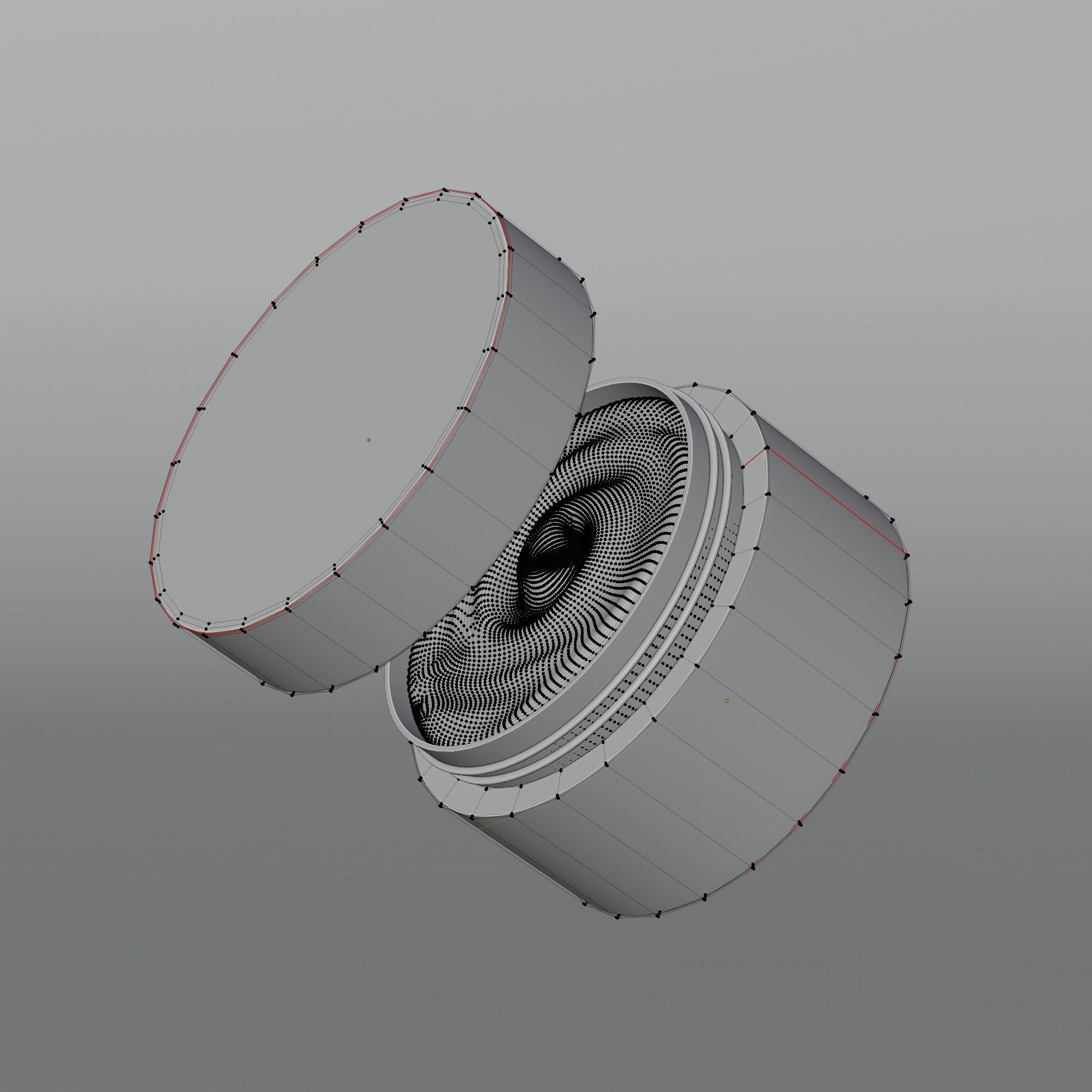 Cream Jar 41 Low-poly 3D model_8