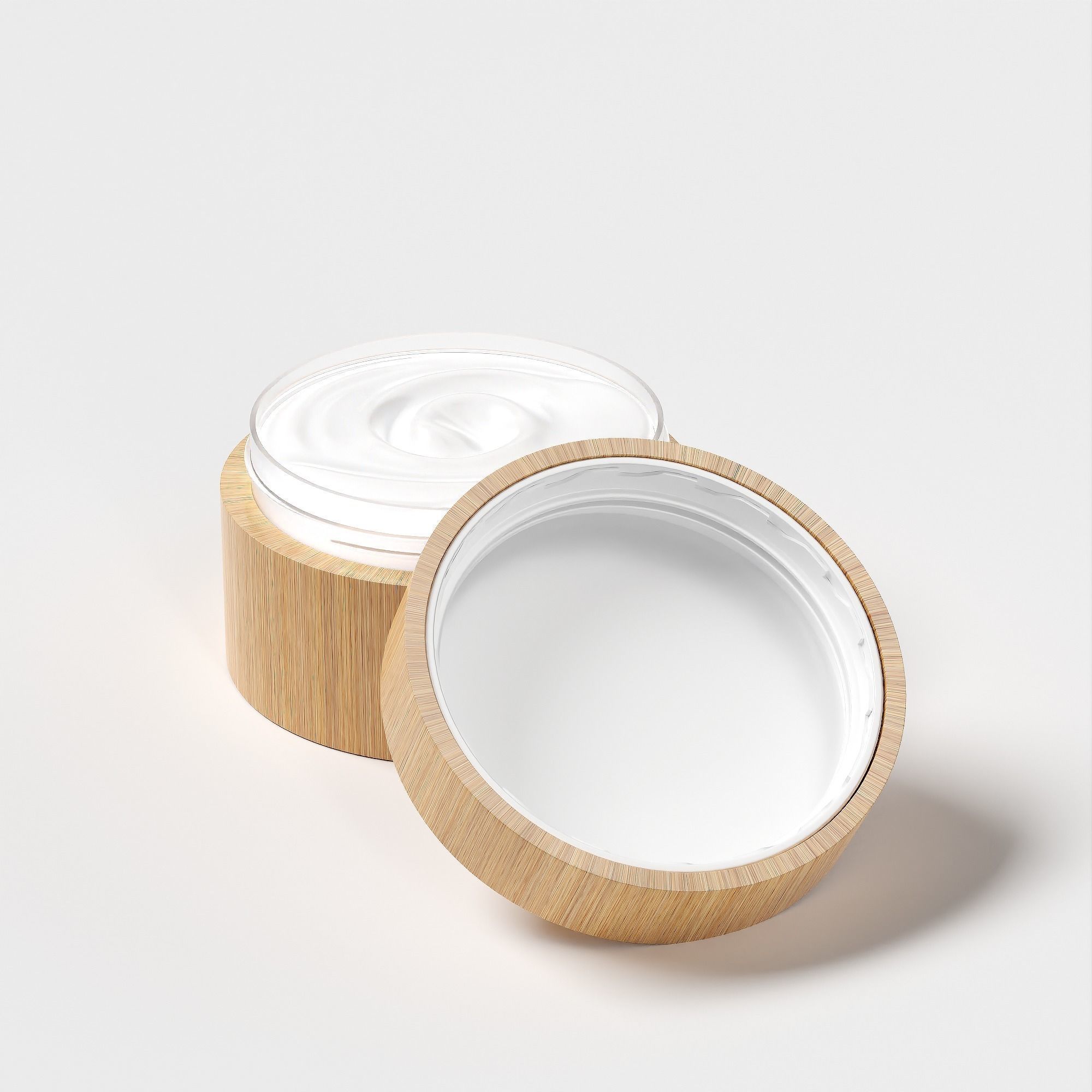 Cream Jar 41 Low-poly 3D model_4