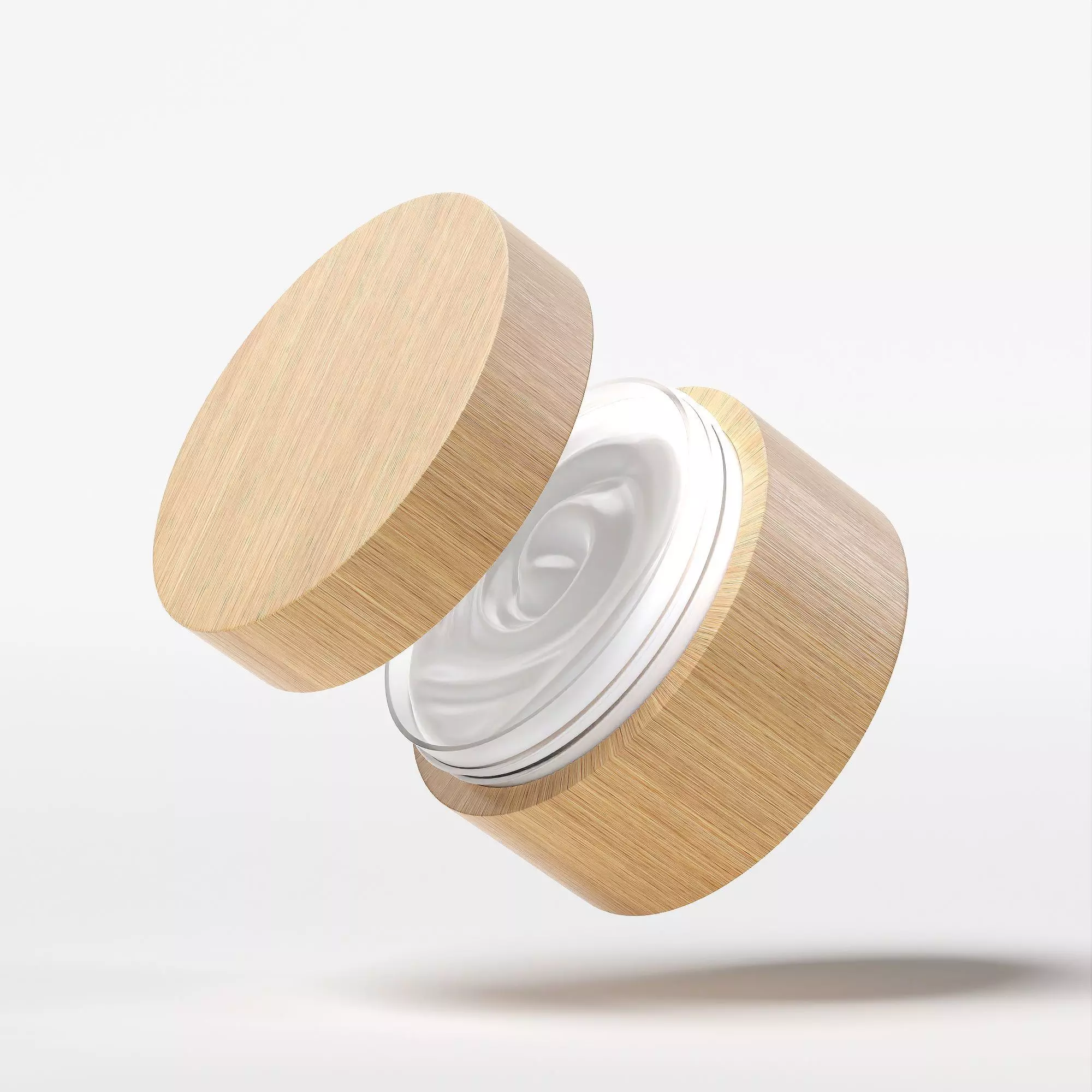 Cream Jar 41 Low-poly 3D model_0