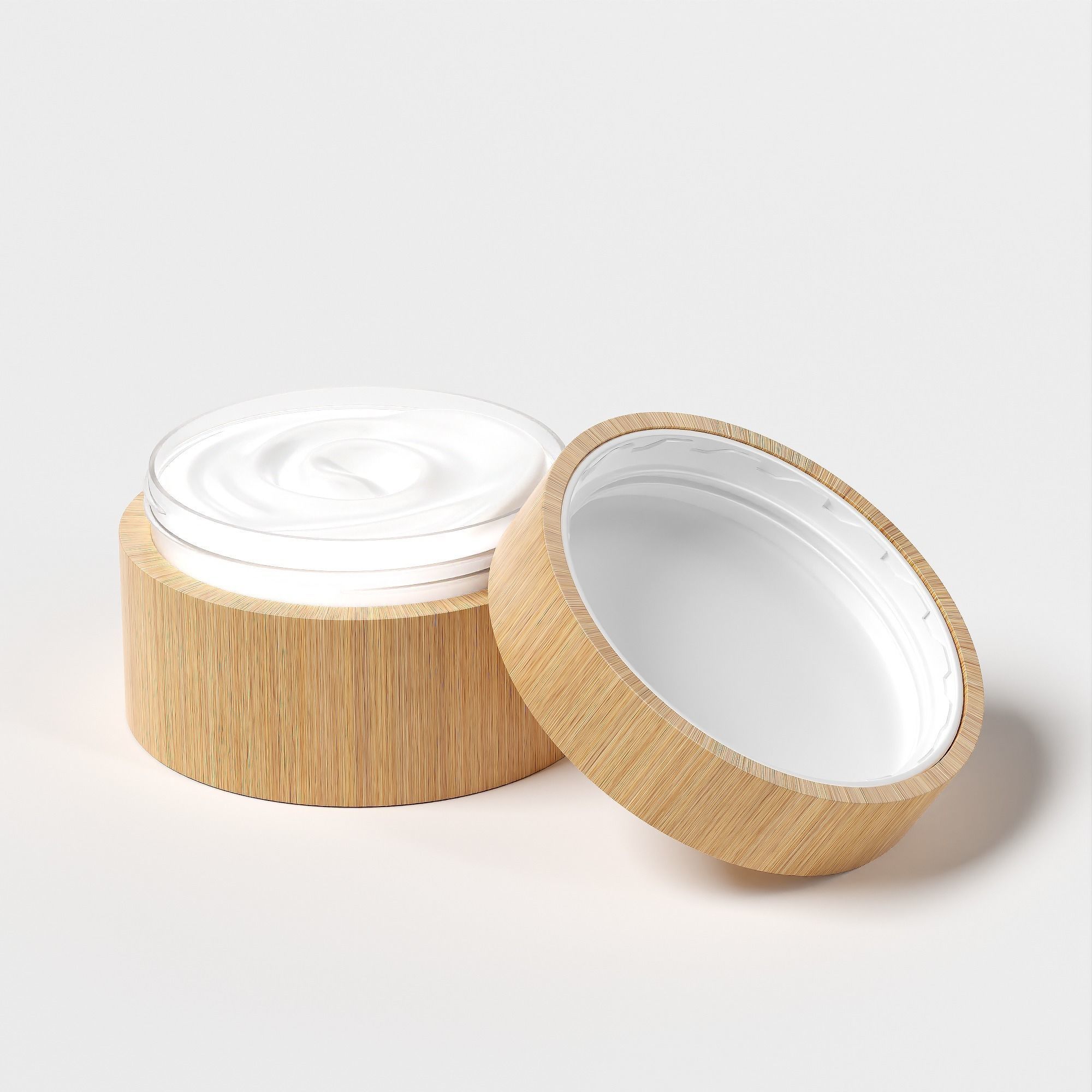 Cream Jar 41 Low-poly 3D model_3