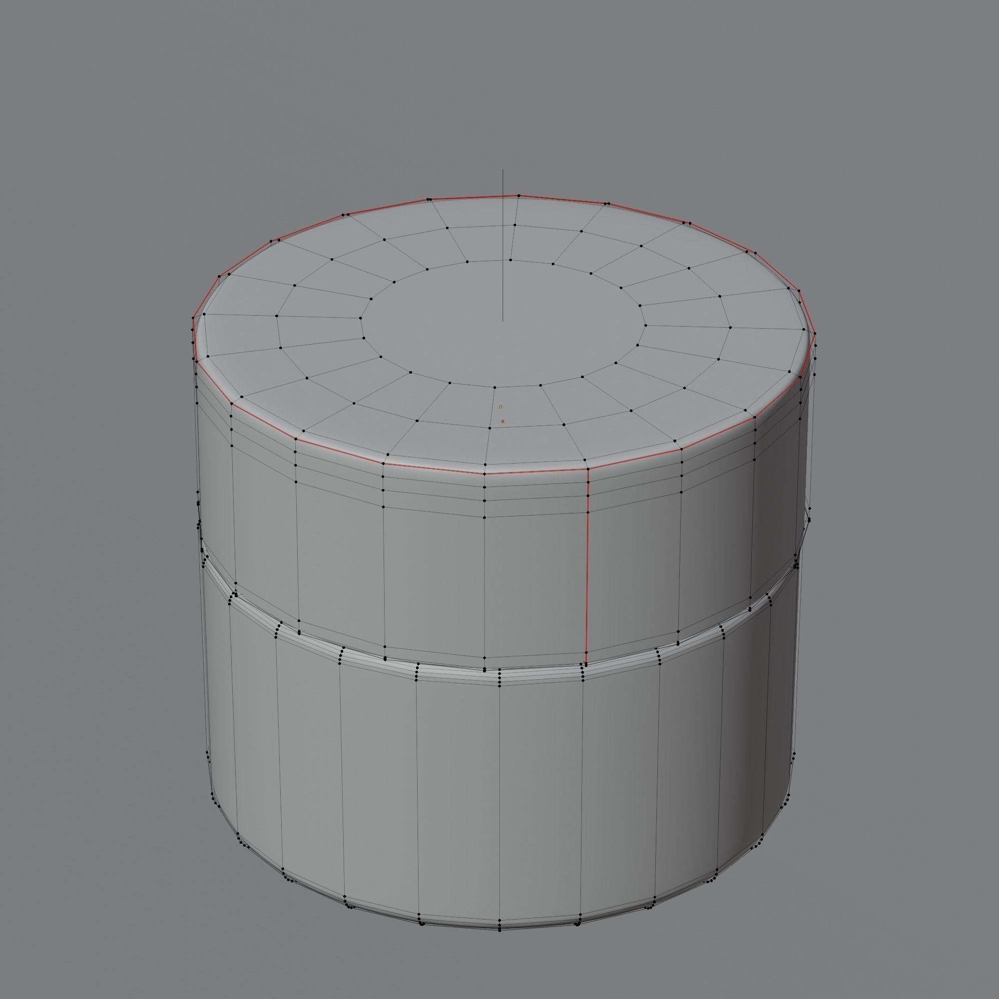 Cream Jar 37 Low-poly 3D model_11