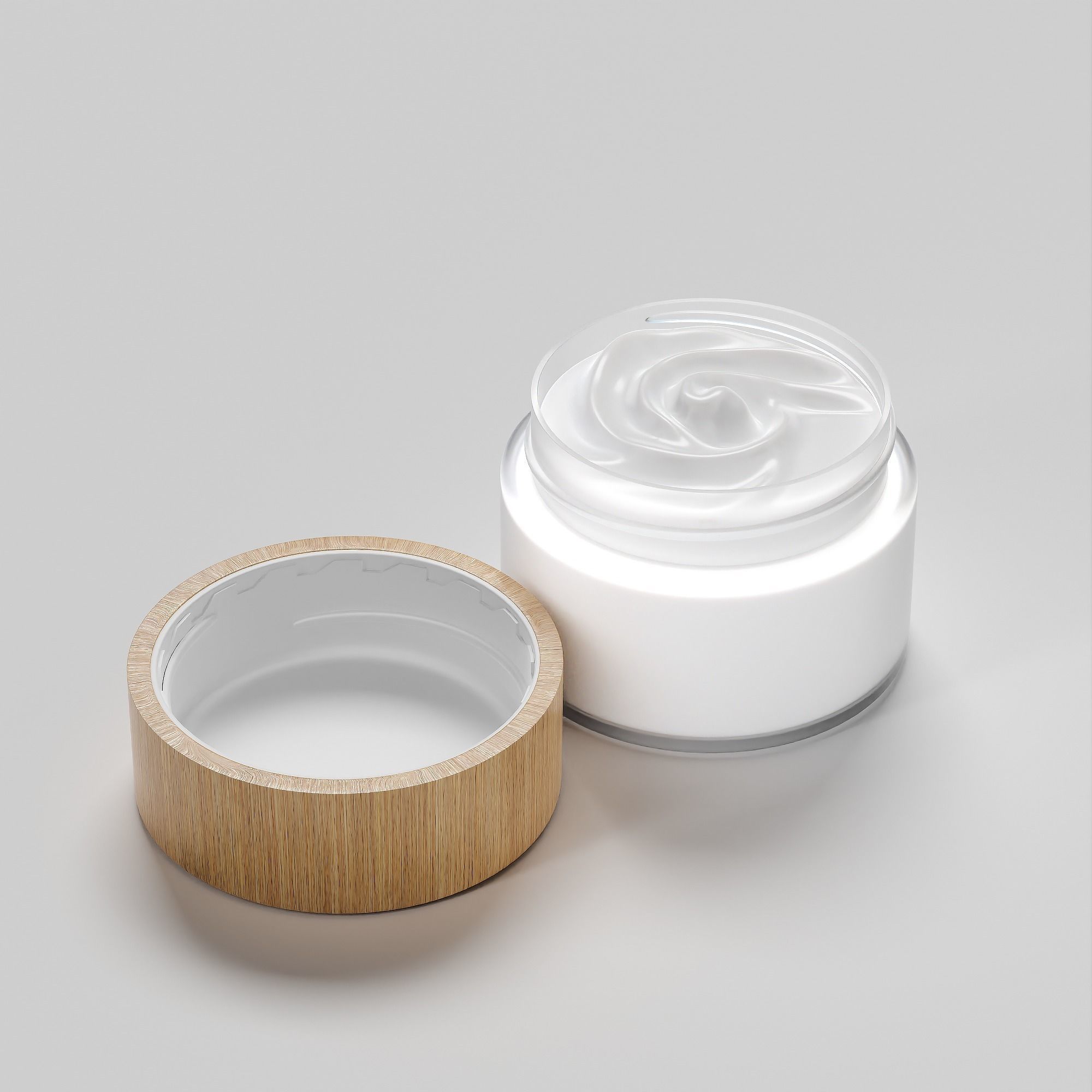 Cream Jar 37 Low-poly 3D model_5