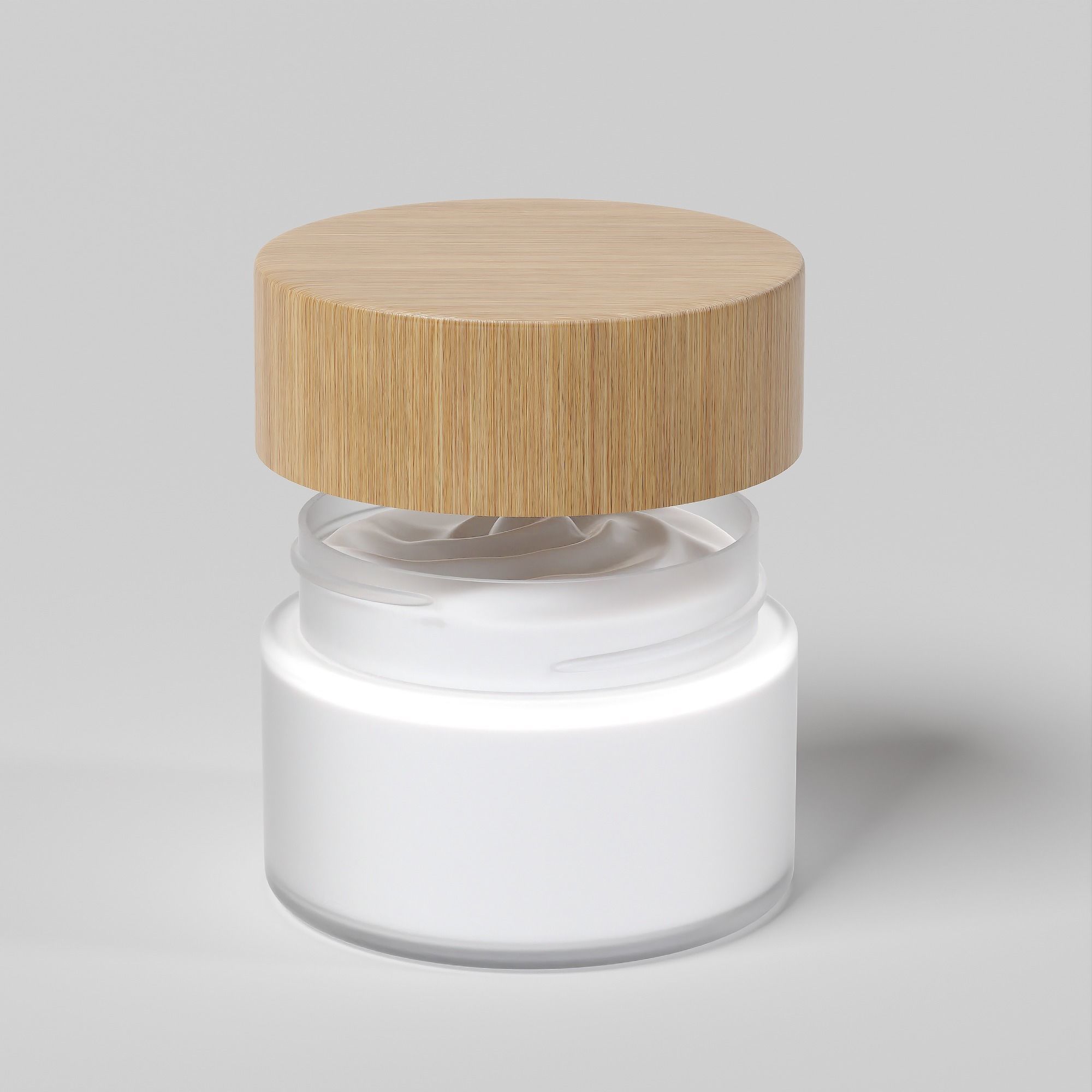Cream Jar 37 Low-poly 3D model_2