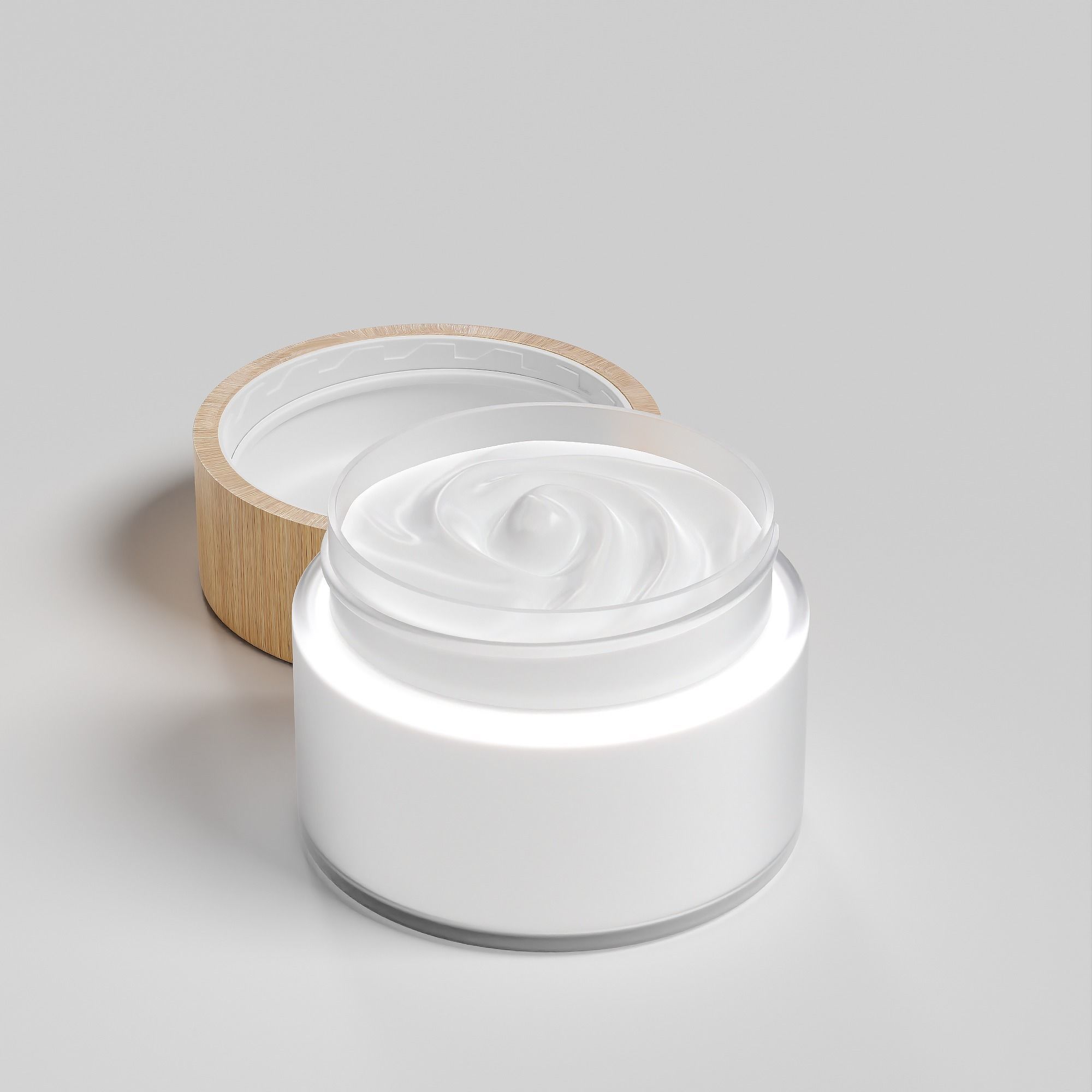Cream Jar 37 Low-poly 3D model_7