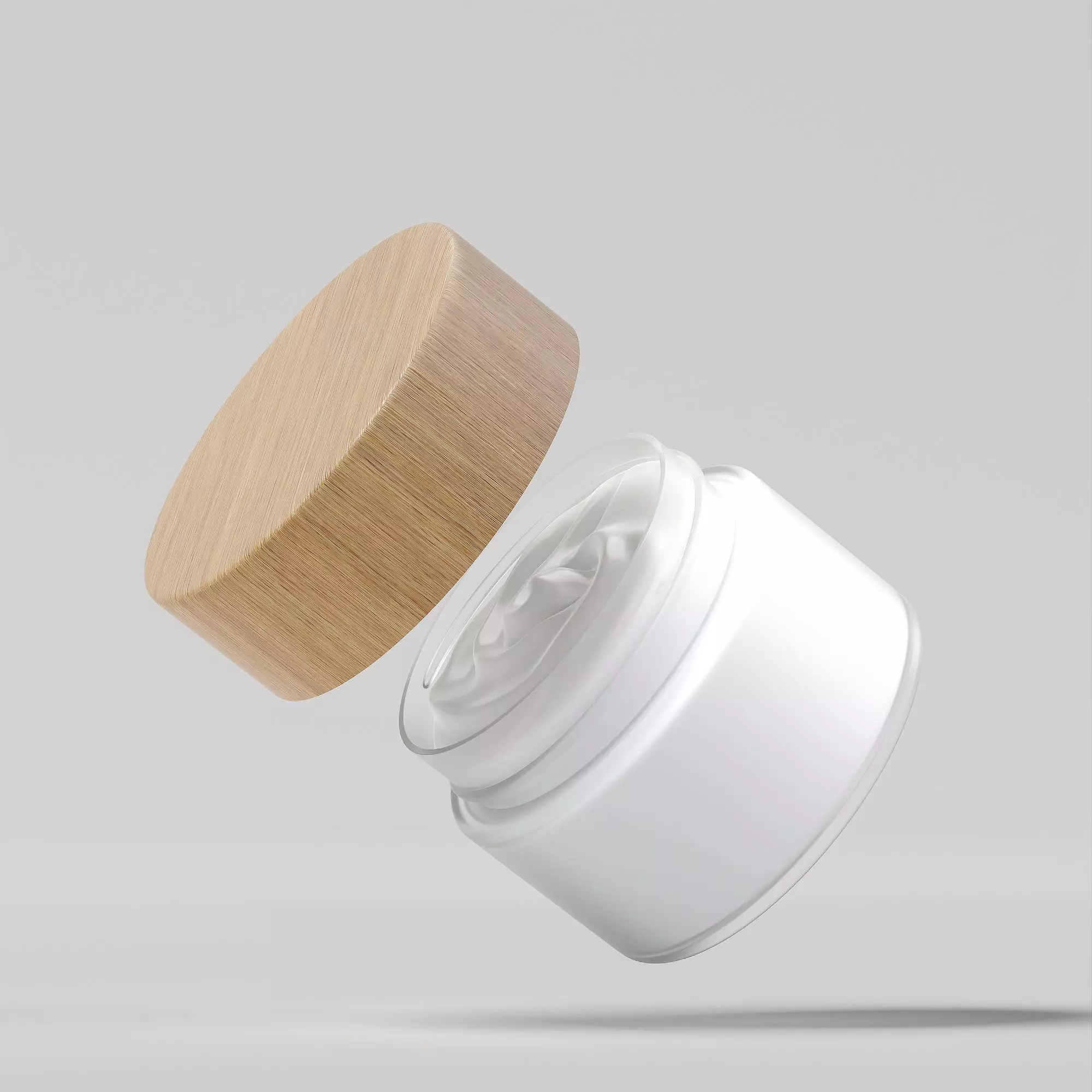 Cream Jar 37 Low-poly 3D model_0