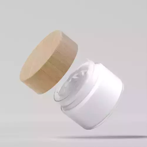 Cream Jar 37 Low-poly 3D model