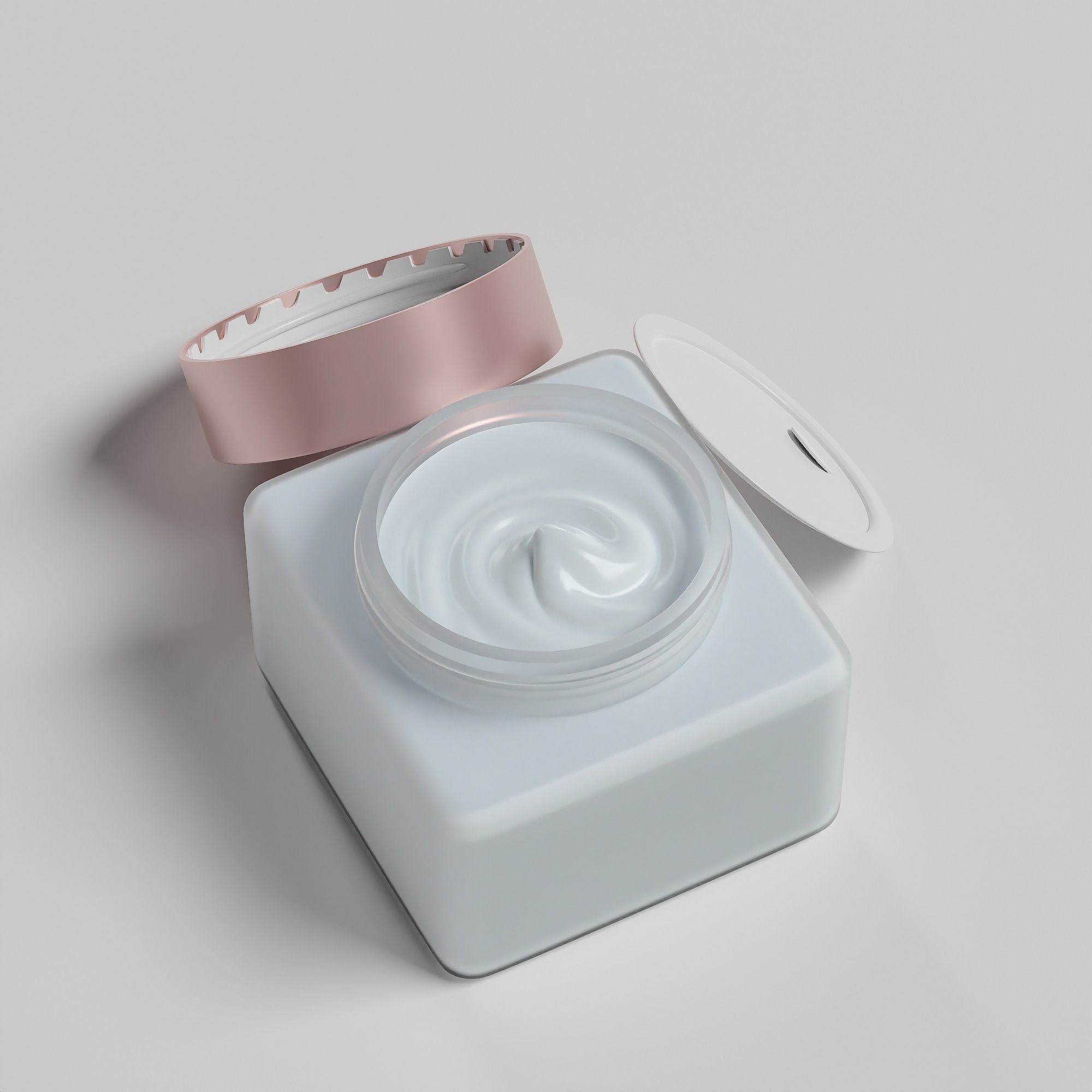 Cream Jar 36 Low-poly 3D model_6