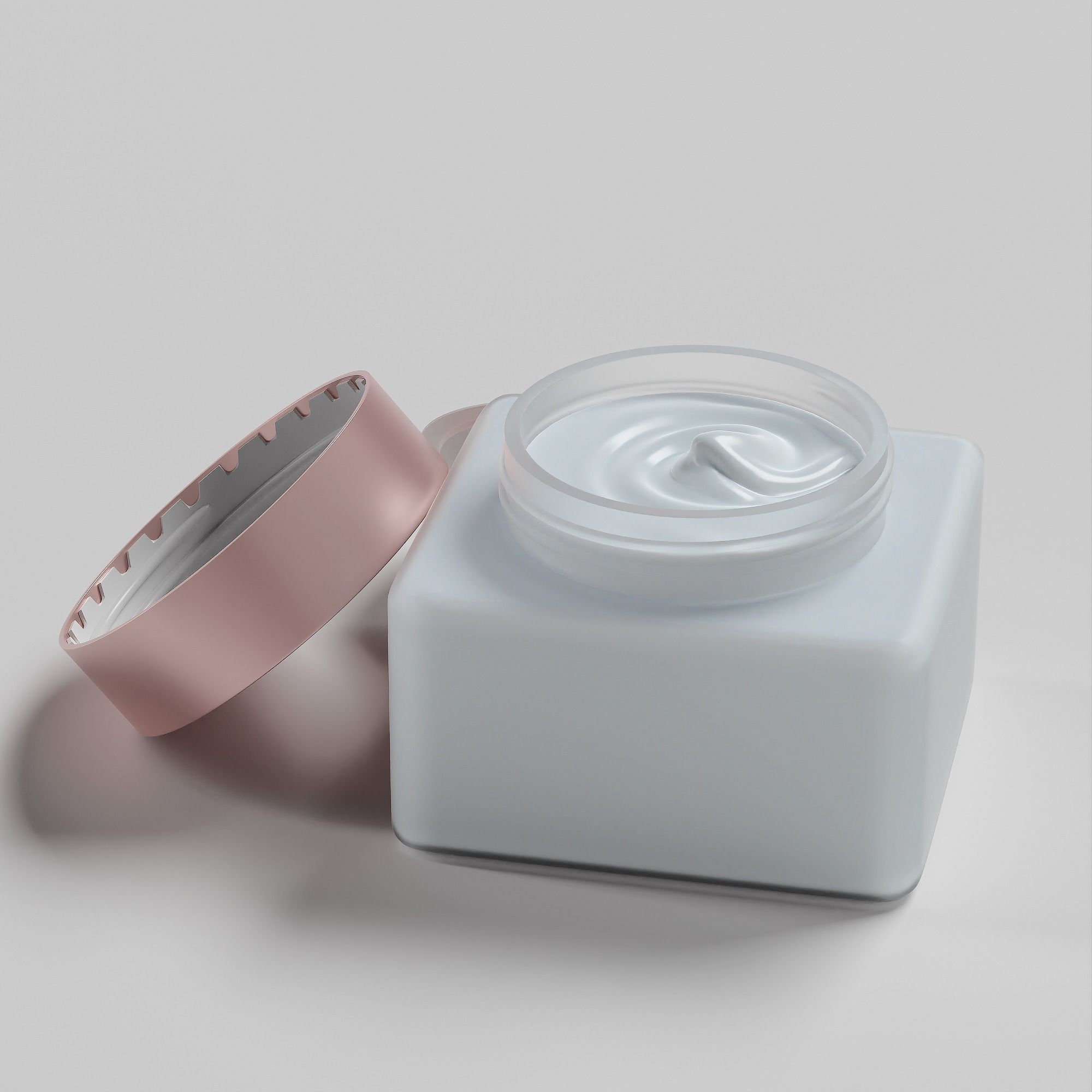 Cream Jar 36 Low-poly 3D model_5
