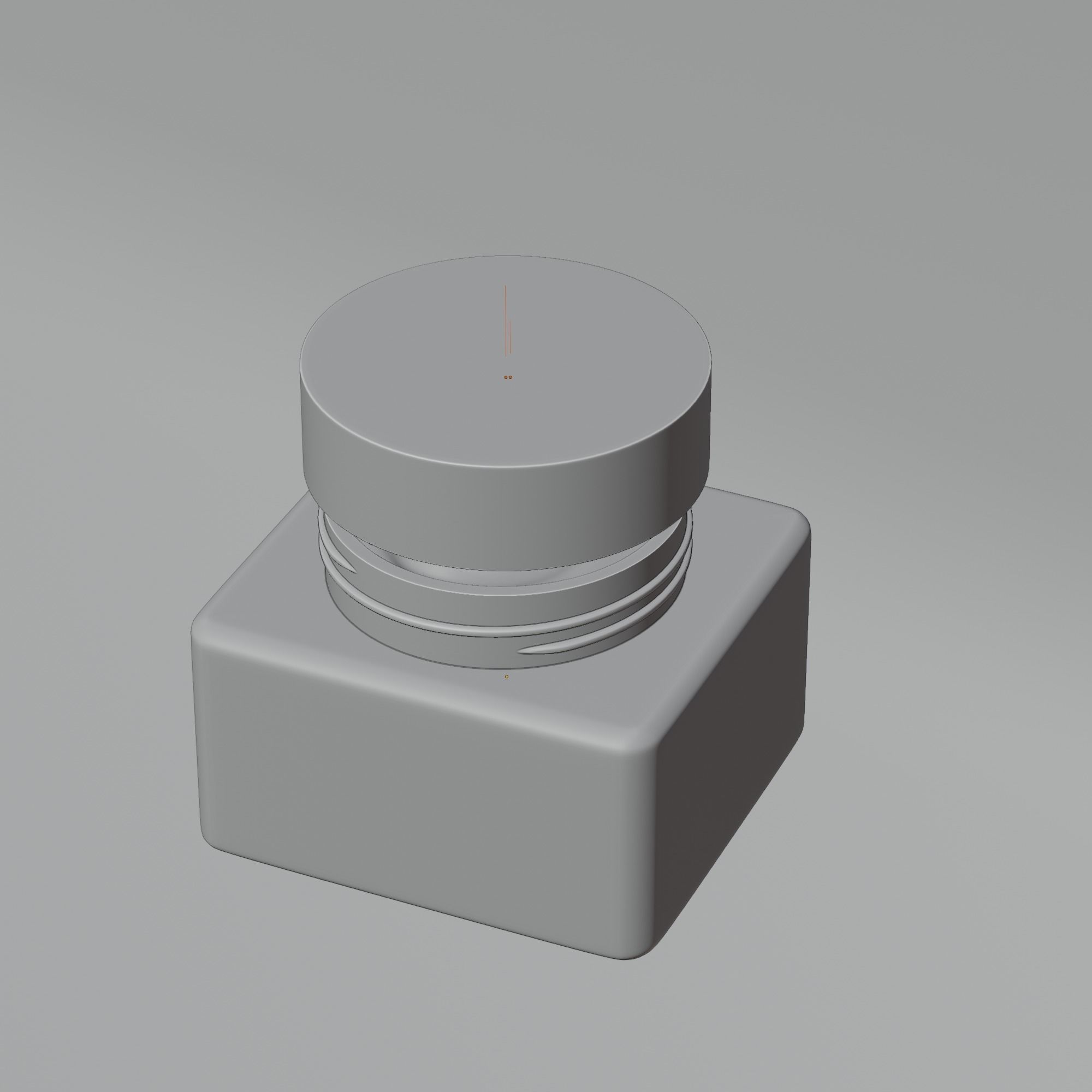 Cream Jar 36 Low-poly 3D model_15