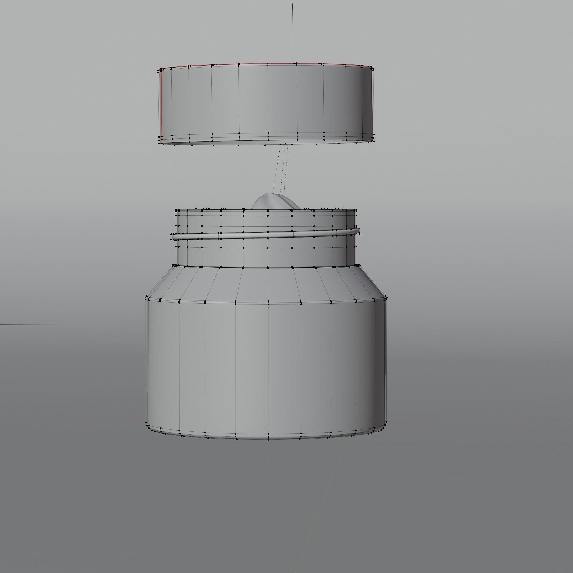 Cream Jar 35 Low-poly 3D model_10