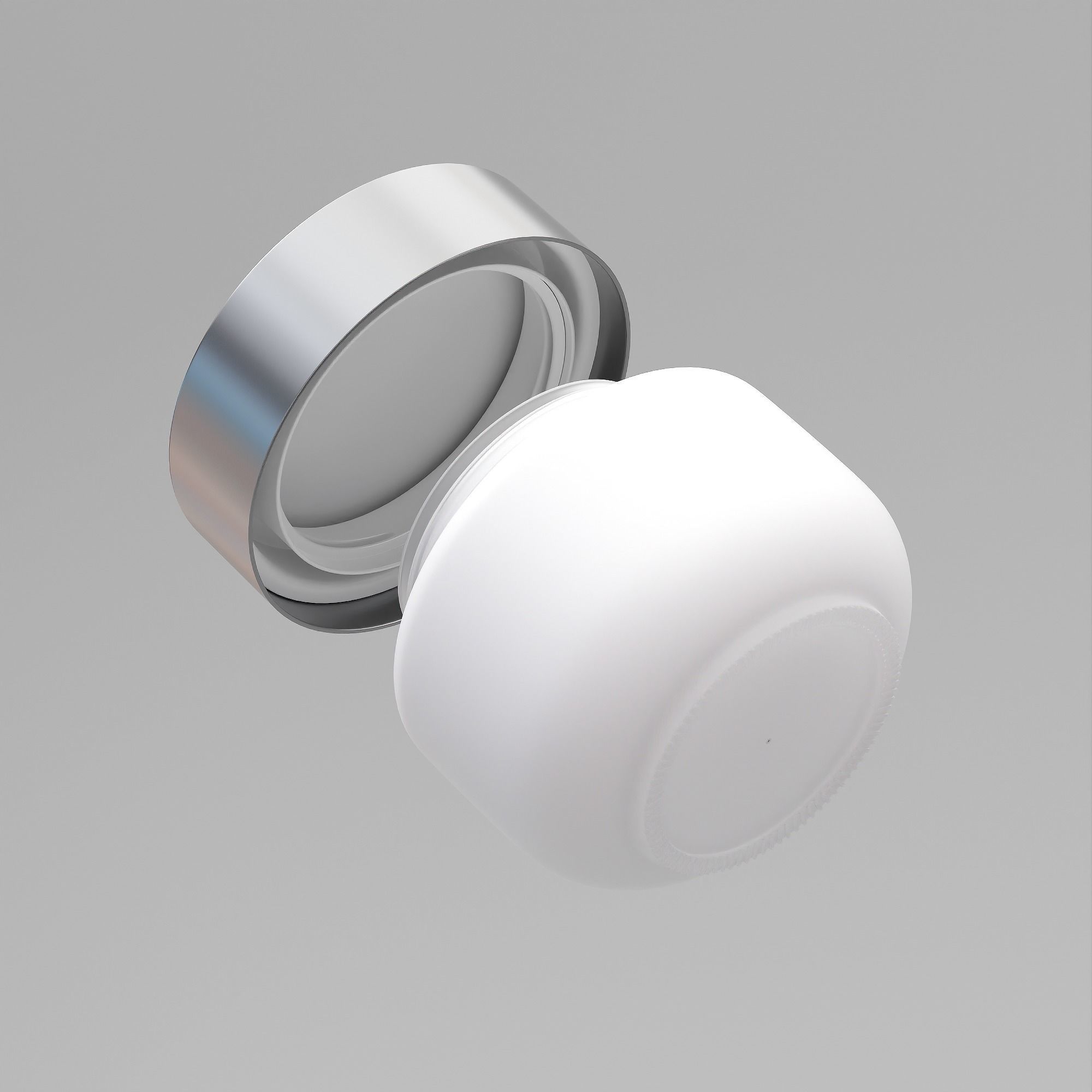 Cream Jar 34 Low-poly 3D model_5