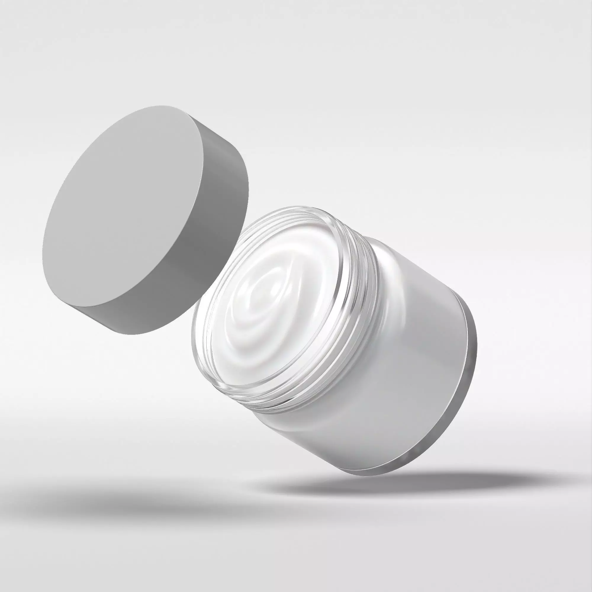 Cream Jar 31 Low-poly 3D model_0