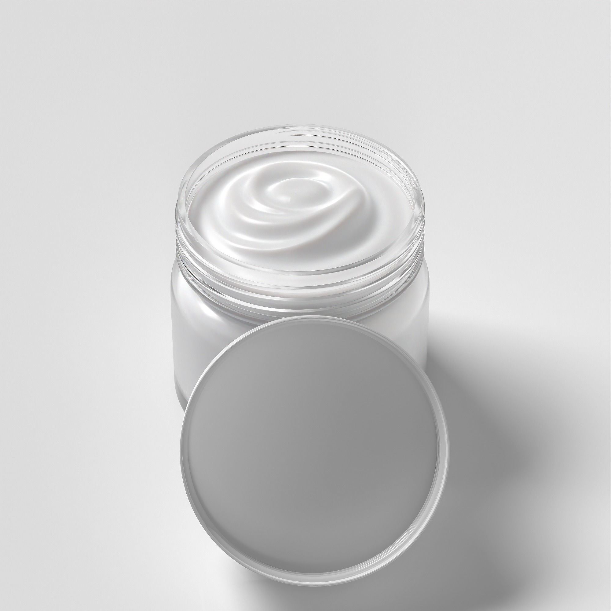 Cream Jar 31 Low-poly 3D model_6
