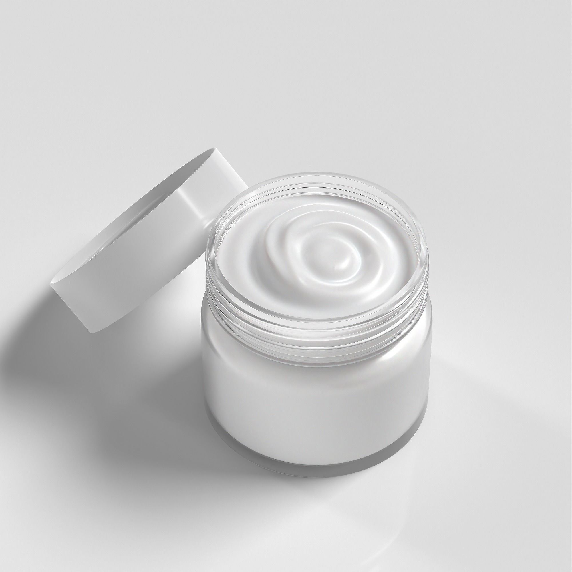 Cream Jar 31 Low-poly 3D model_3