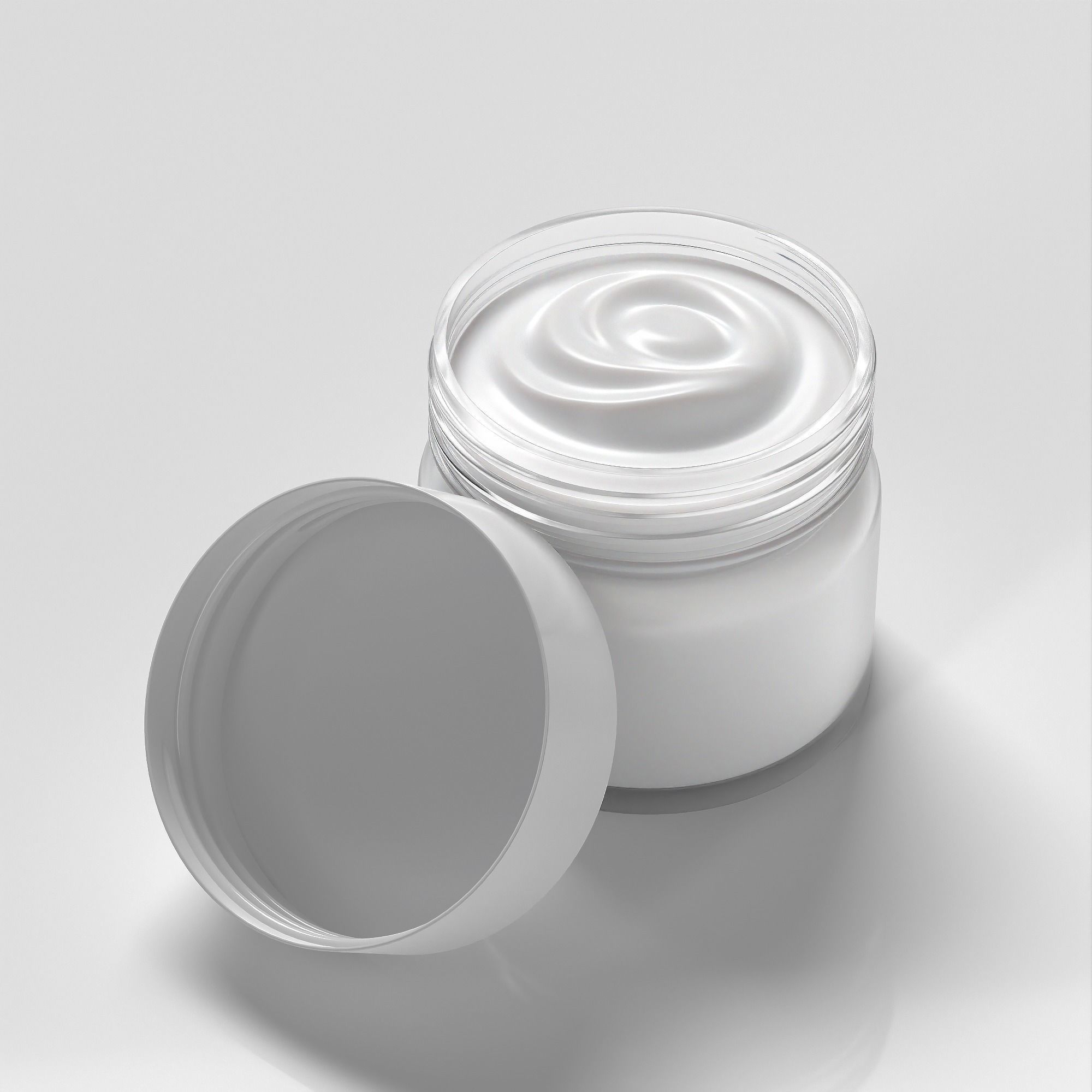 Cream Jar 31 Low-poly 3D model_5