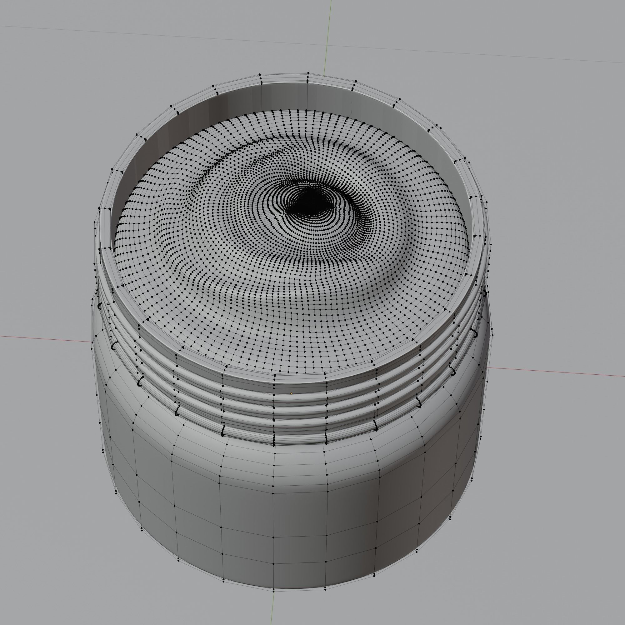 Cream Jar 31 Low-poly 3D model_12