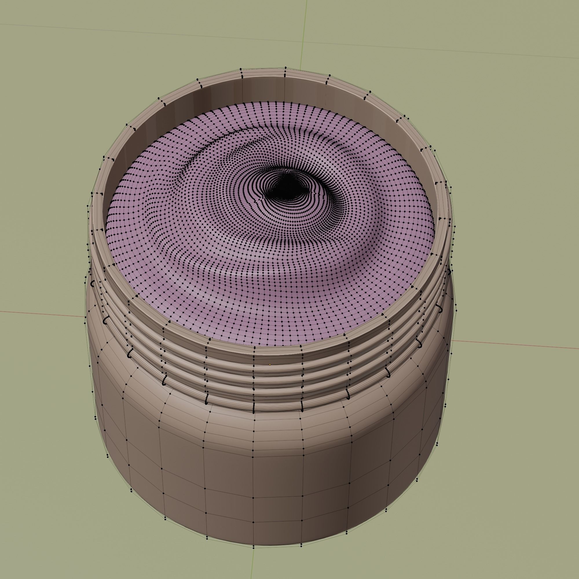 Cream Jar 31 Low-poly 3D model_13