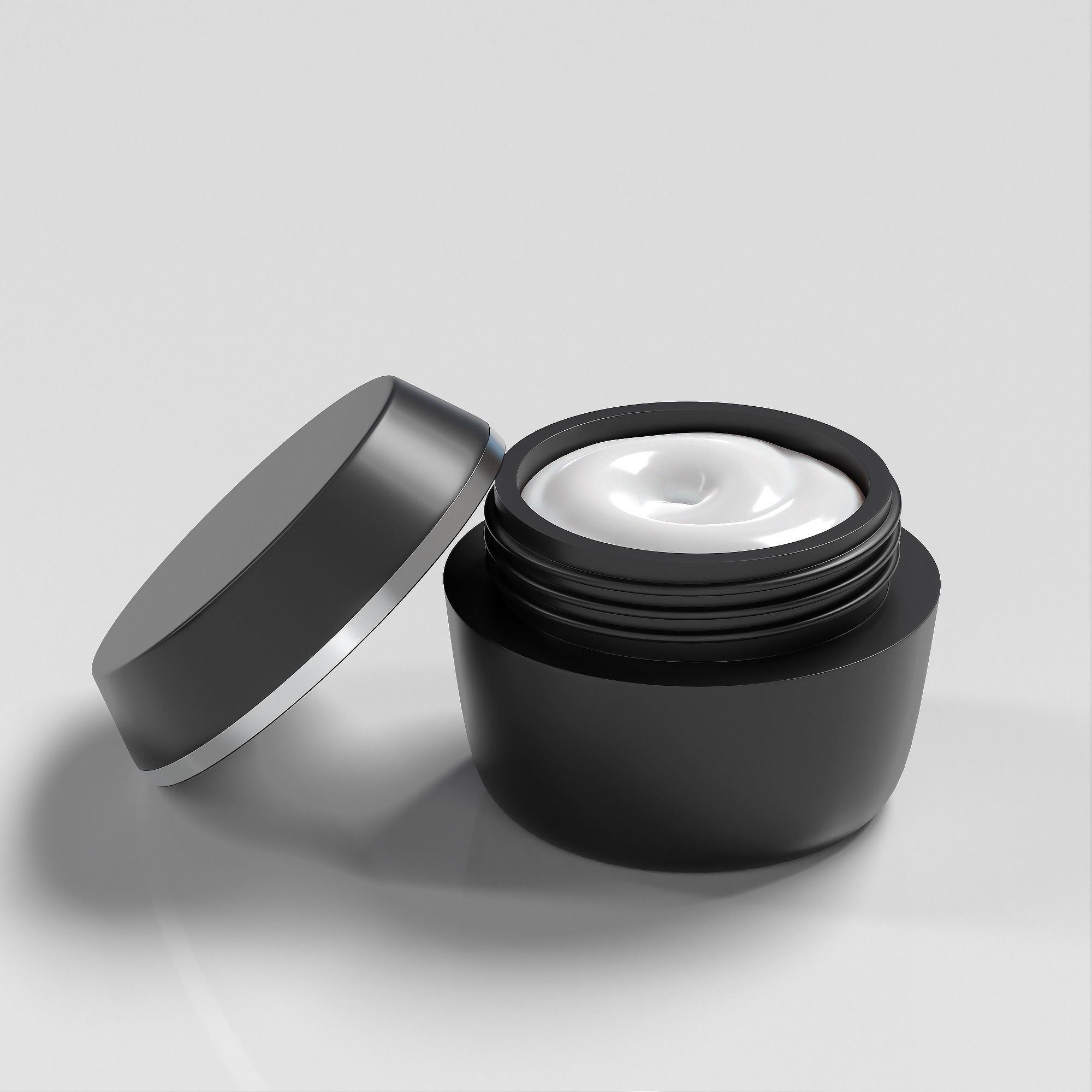 Cream Jar 29 Low-poly 3D model_5