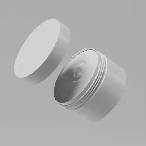Cream Jar 24 Low-poly 3D model