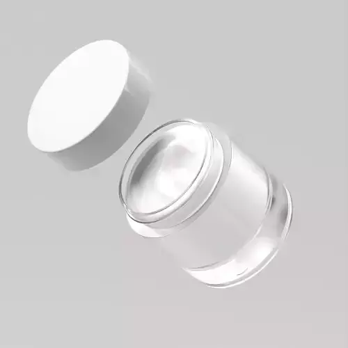 Cream Jar 19 Low-poly 3D model