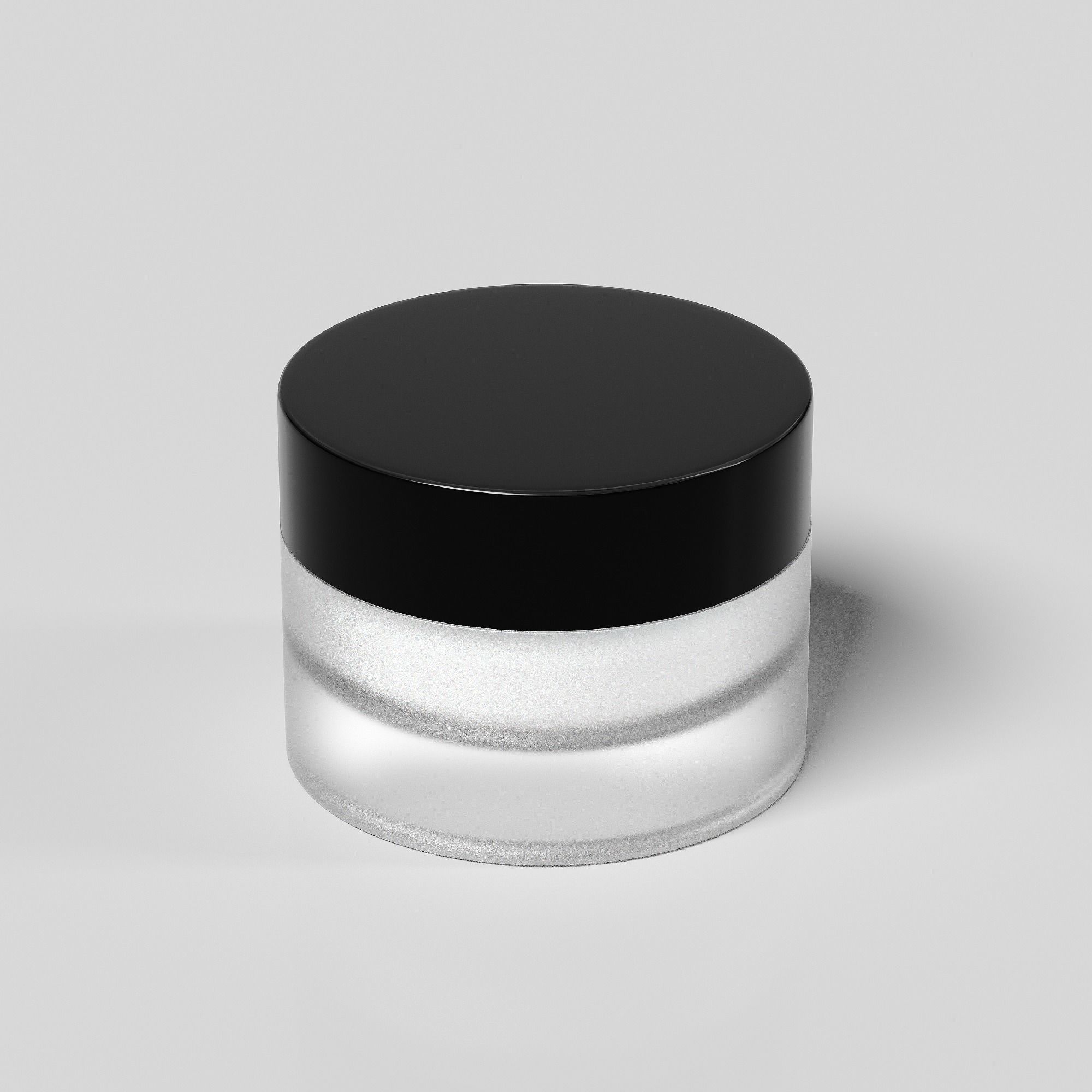 Cream Jar 18 Low-poly 3D model_1