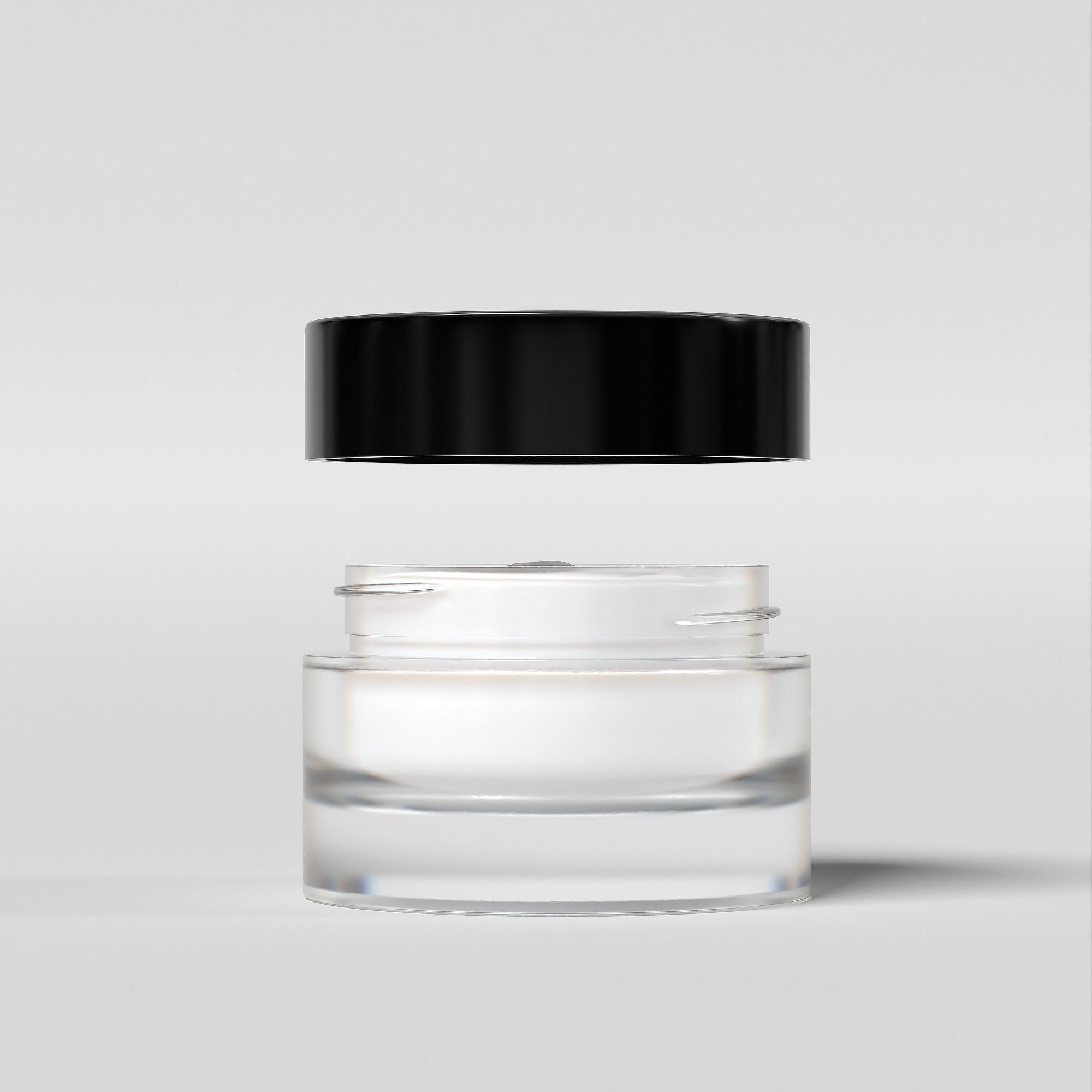 Cream Jar 18 Low-poly 3D model_2