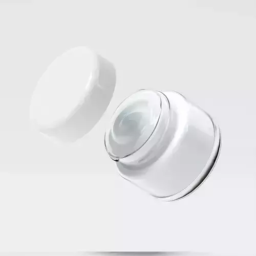 Cream Jar 17 Low-poly 3D model