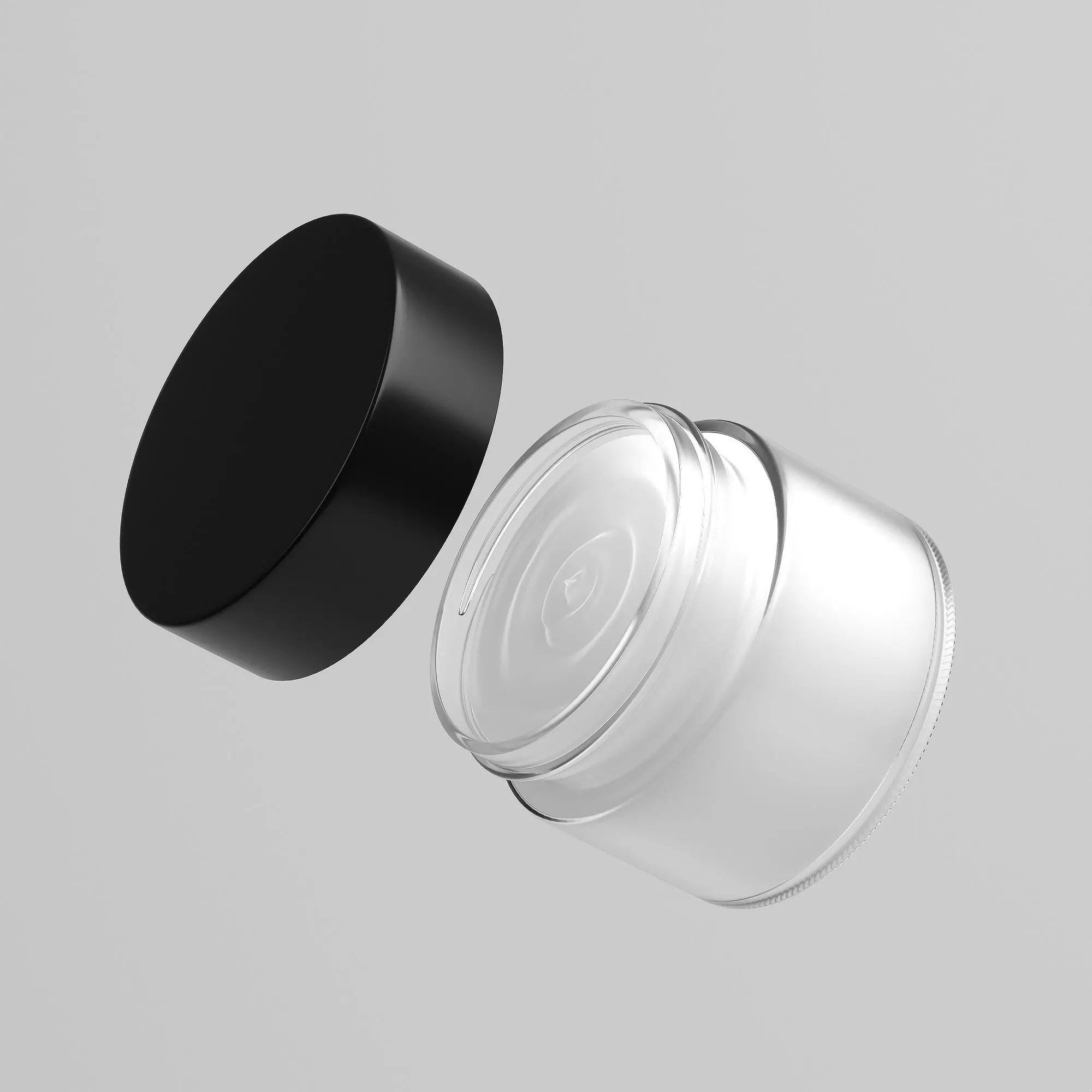 Cream Jar 16 Low-poly 3D model_0