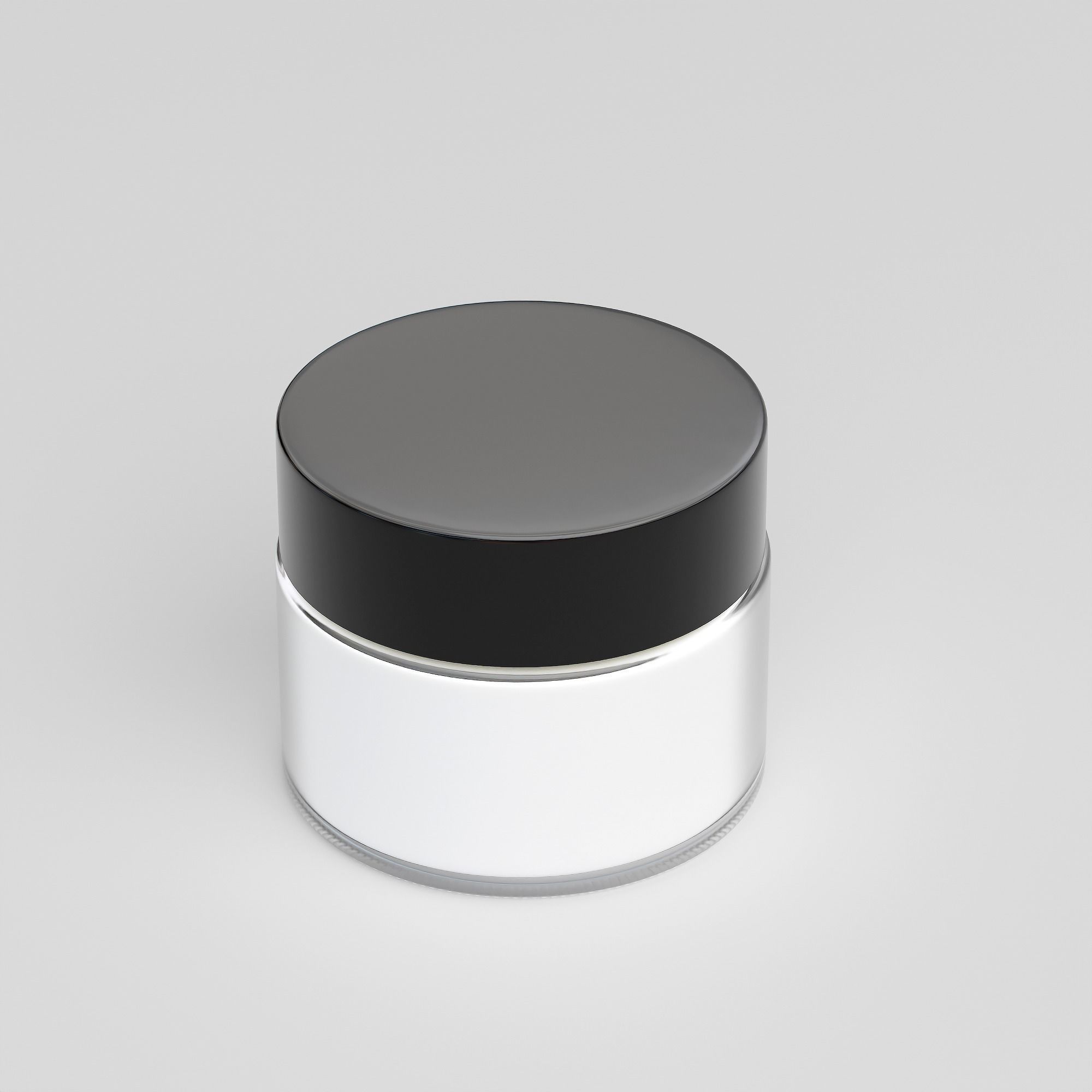 Cream Jar 16 Low-poly 3D model_6