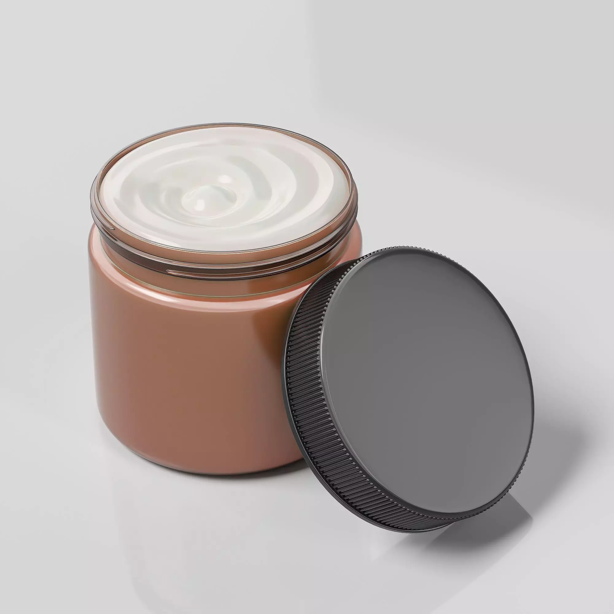 Cream Jar 13 Low-poly 3D model_0