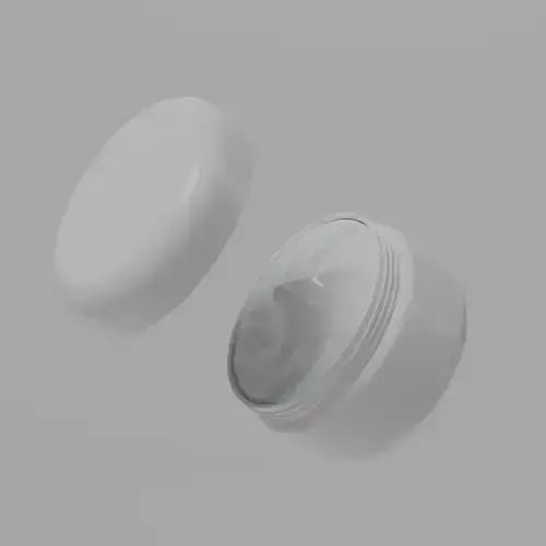 Cream Jar 12 Low-poly 3D model